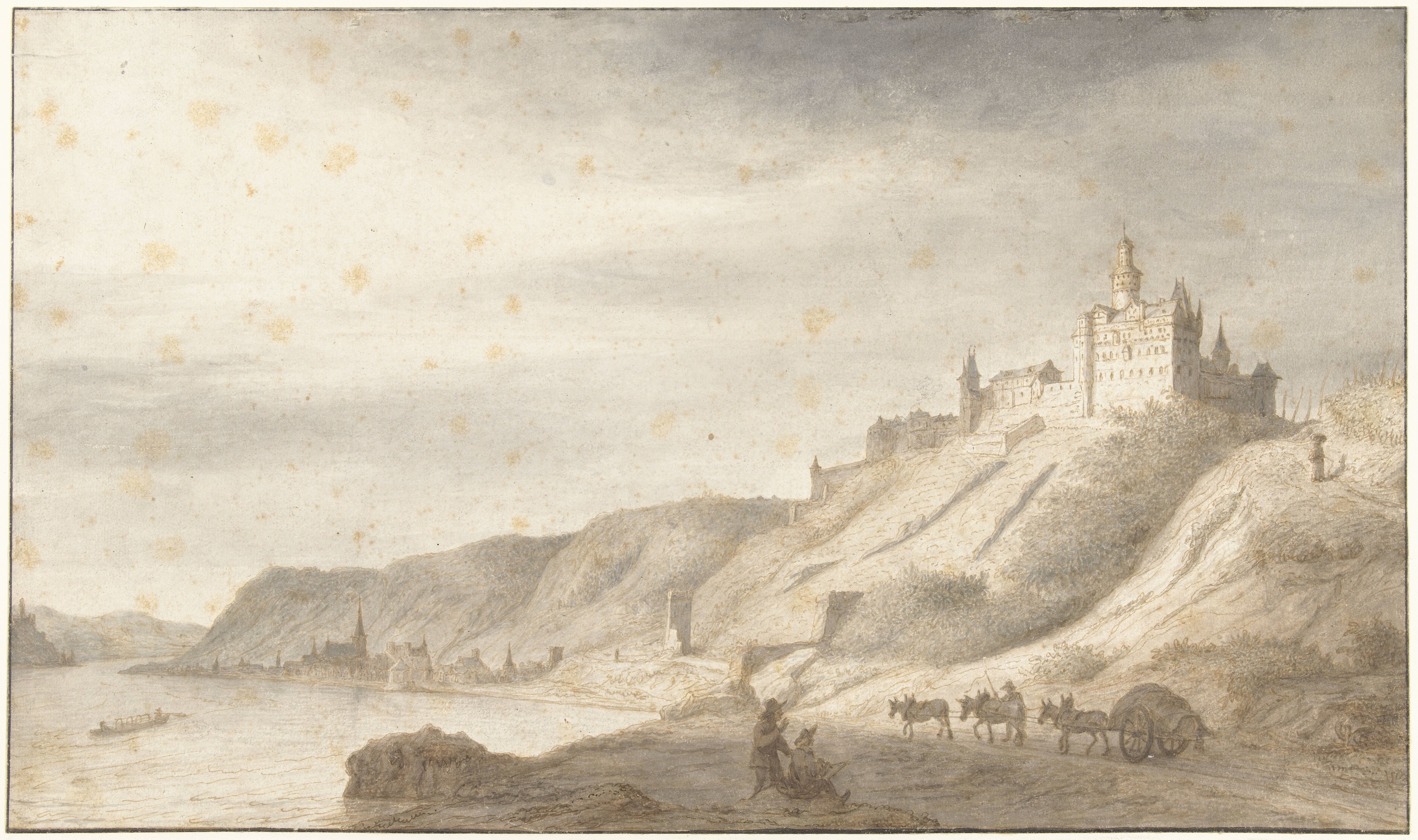 Slot Rheinfels bij St. Goar aan de Rijn
