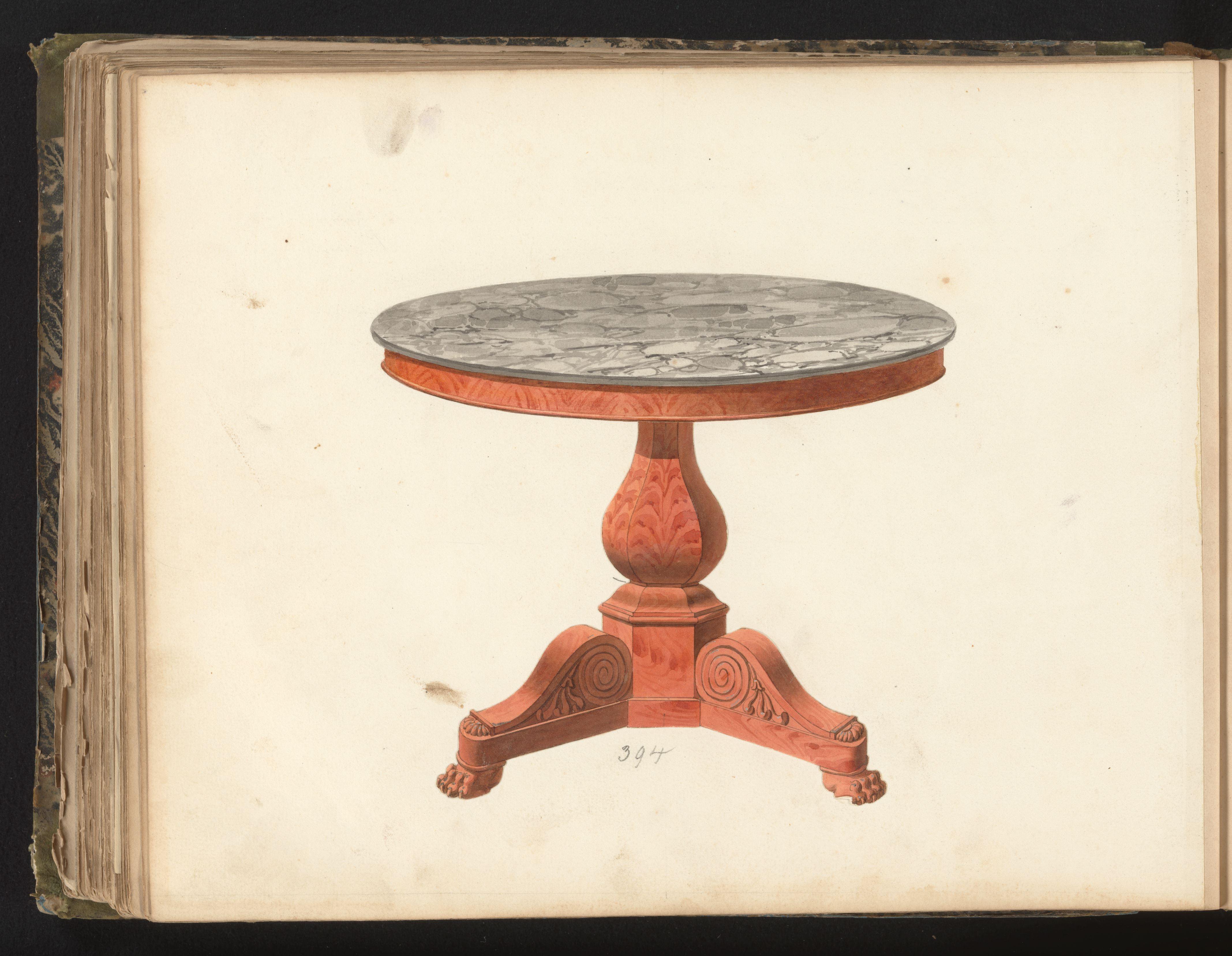 Ontwerp voor een tafel
