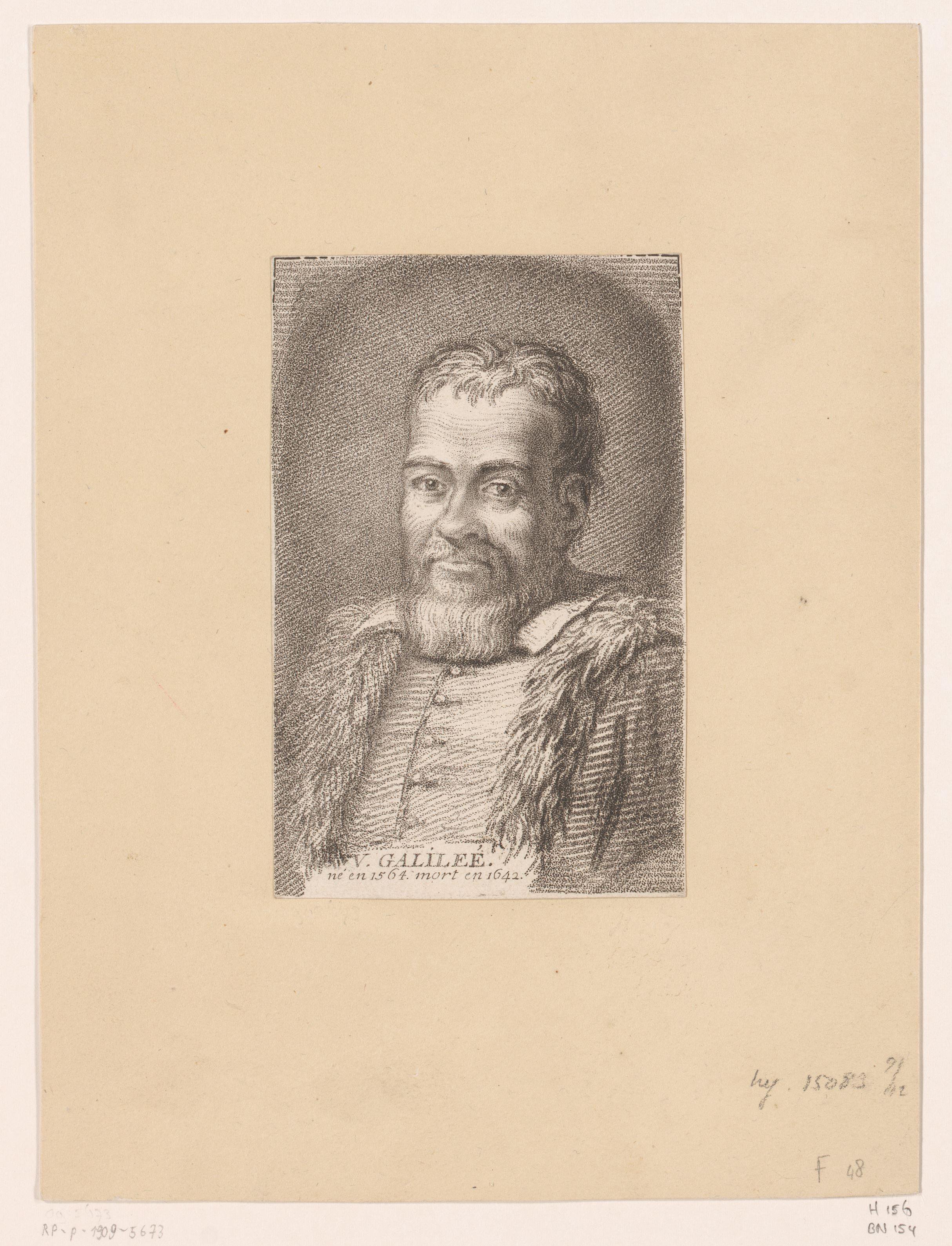 Portret van Galileo Galilei