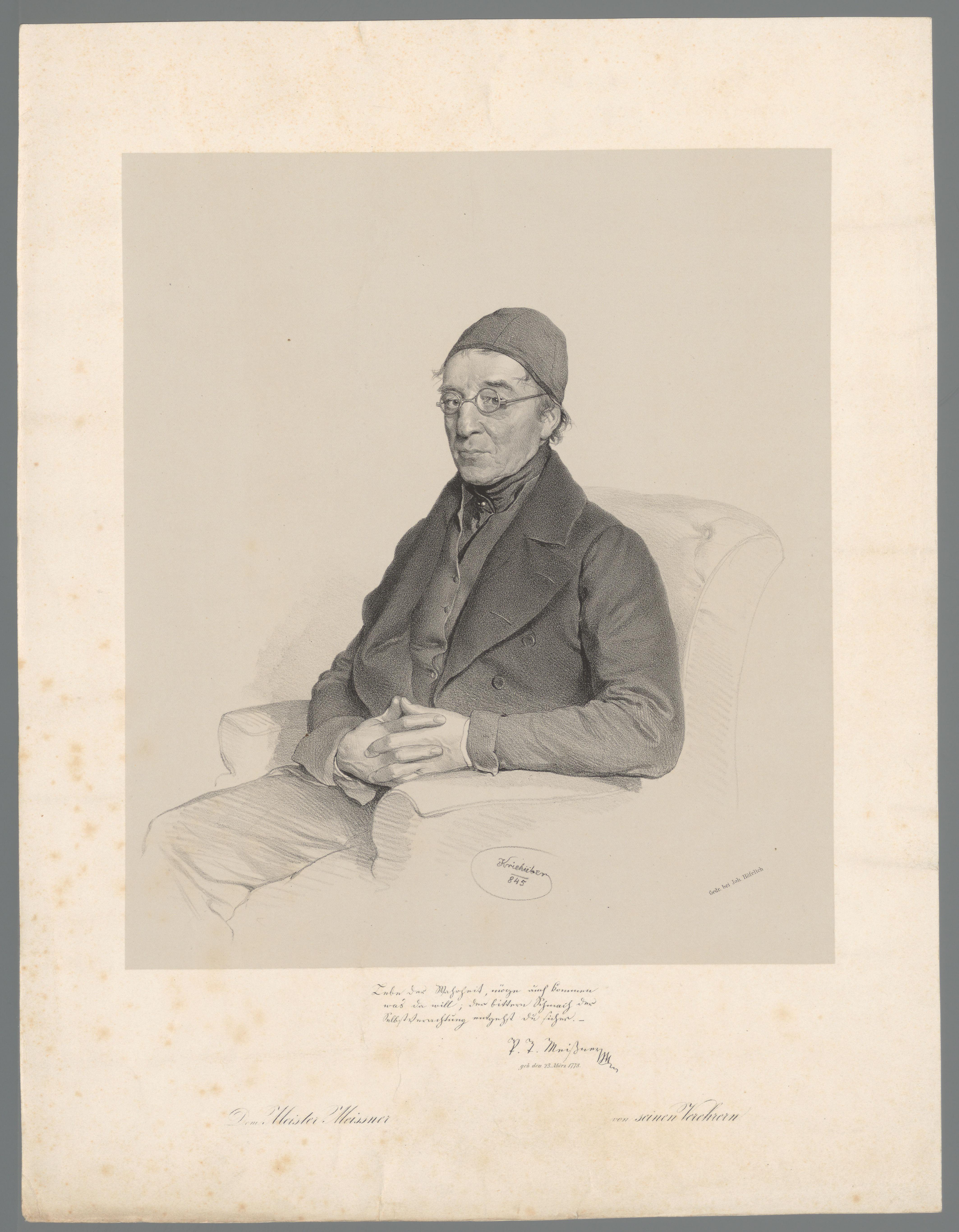 Portret van Paul Traugott Meissner