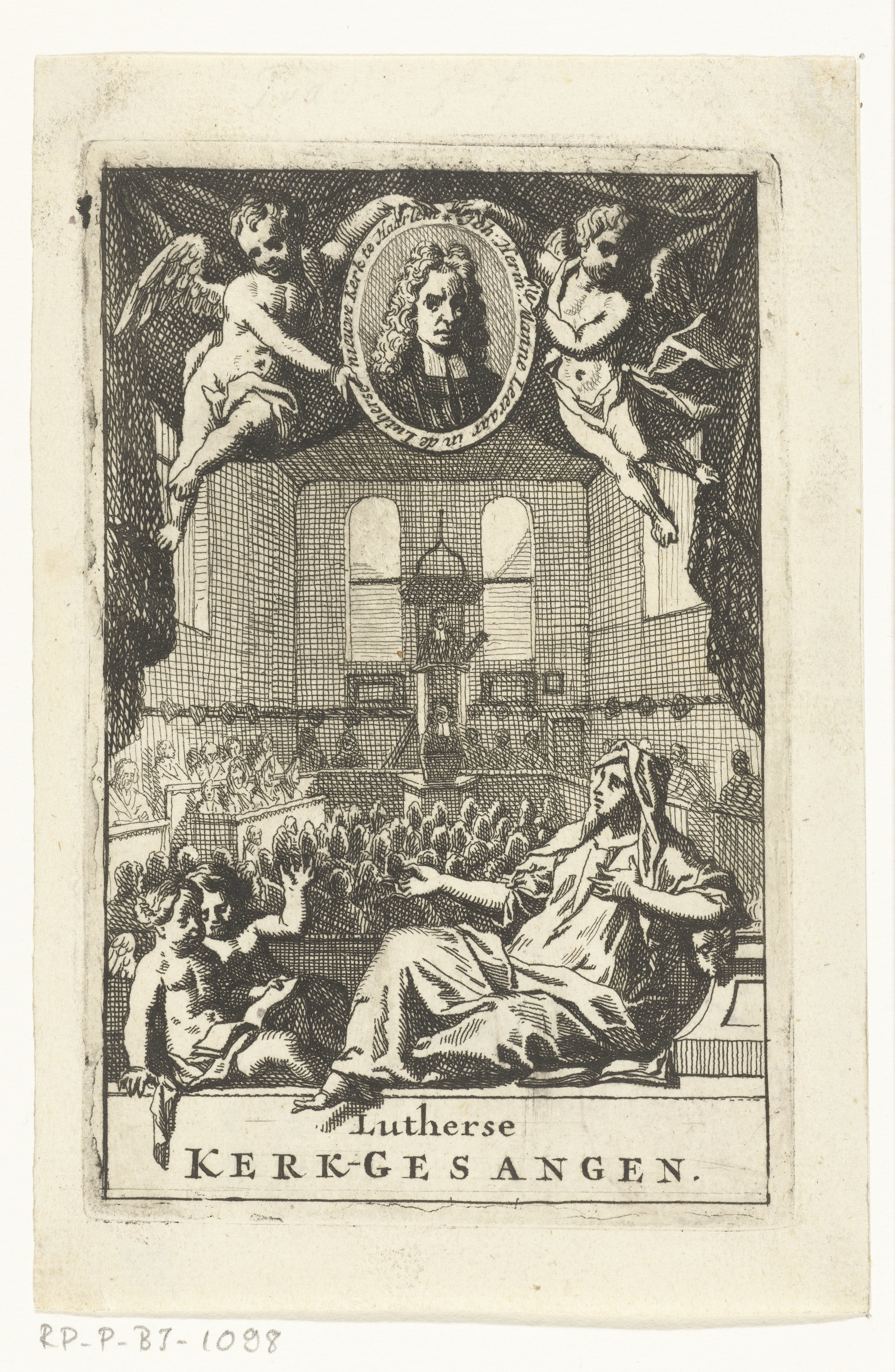 Kerkzaal van de Lutherse kerk in Haarlem