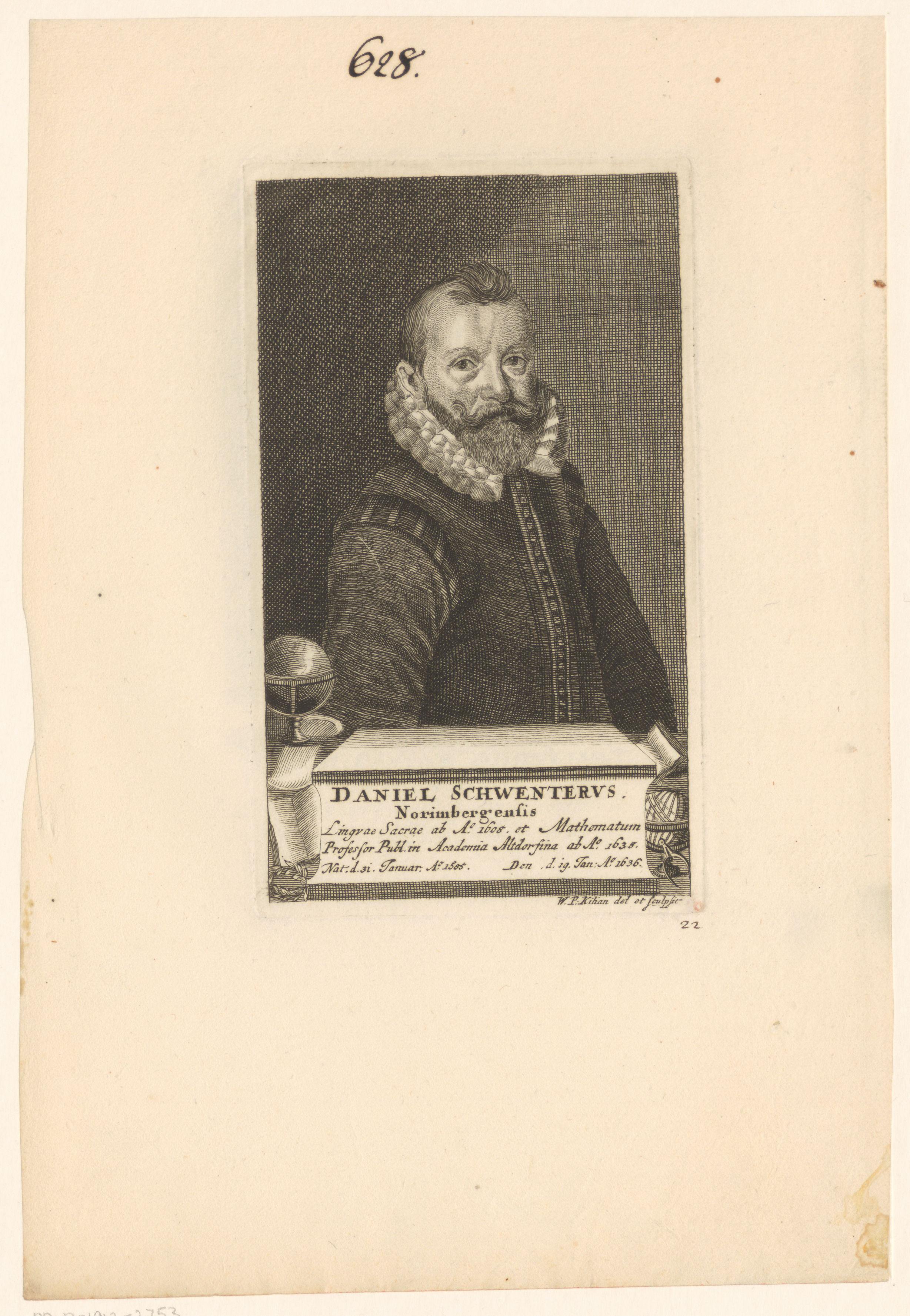 Portret van Daniel Schwenter