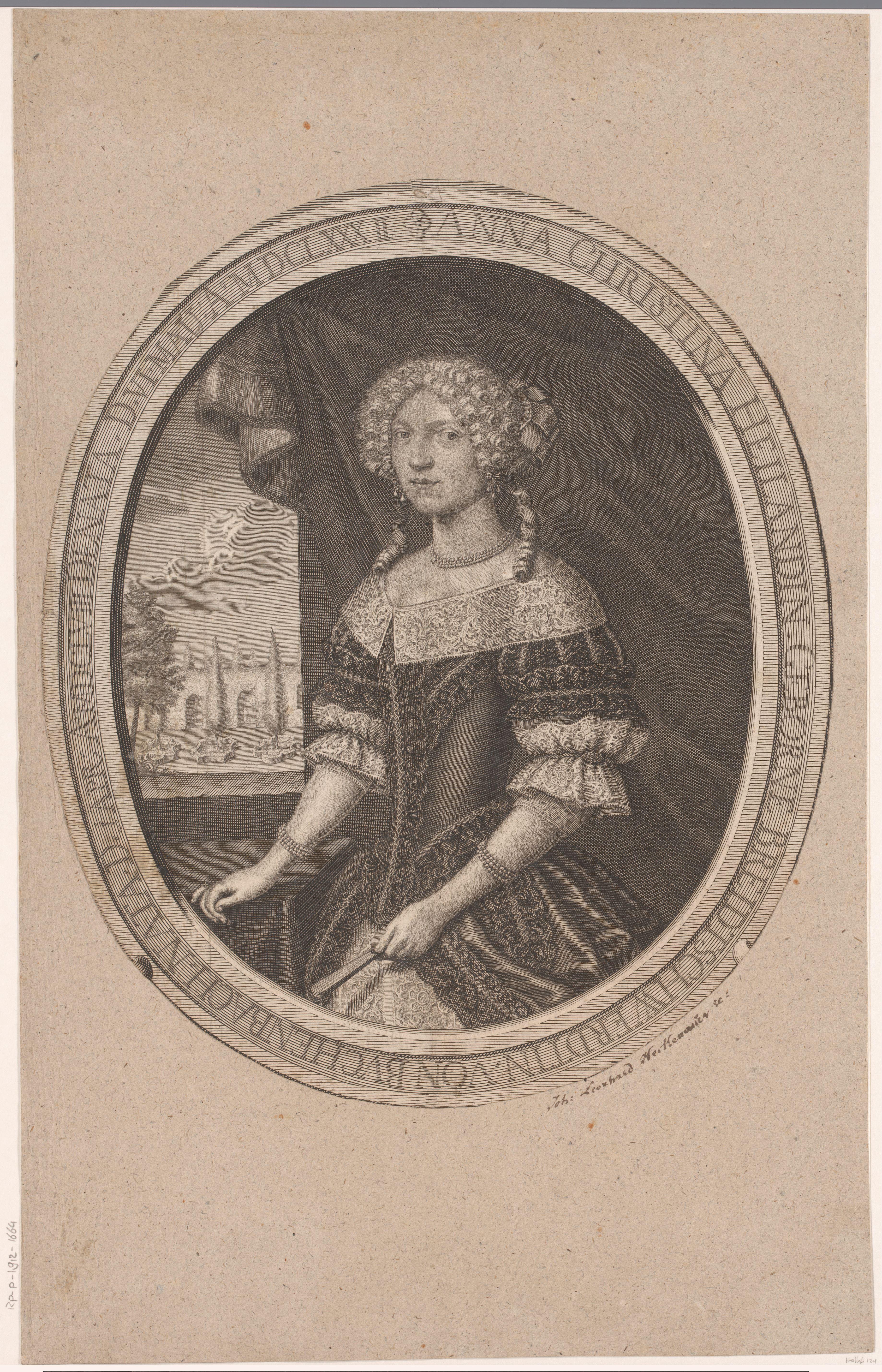 Portret van Anna Christina Heiland