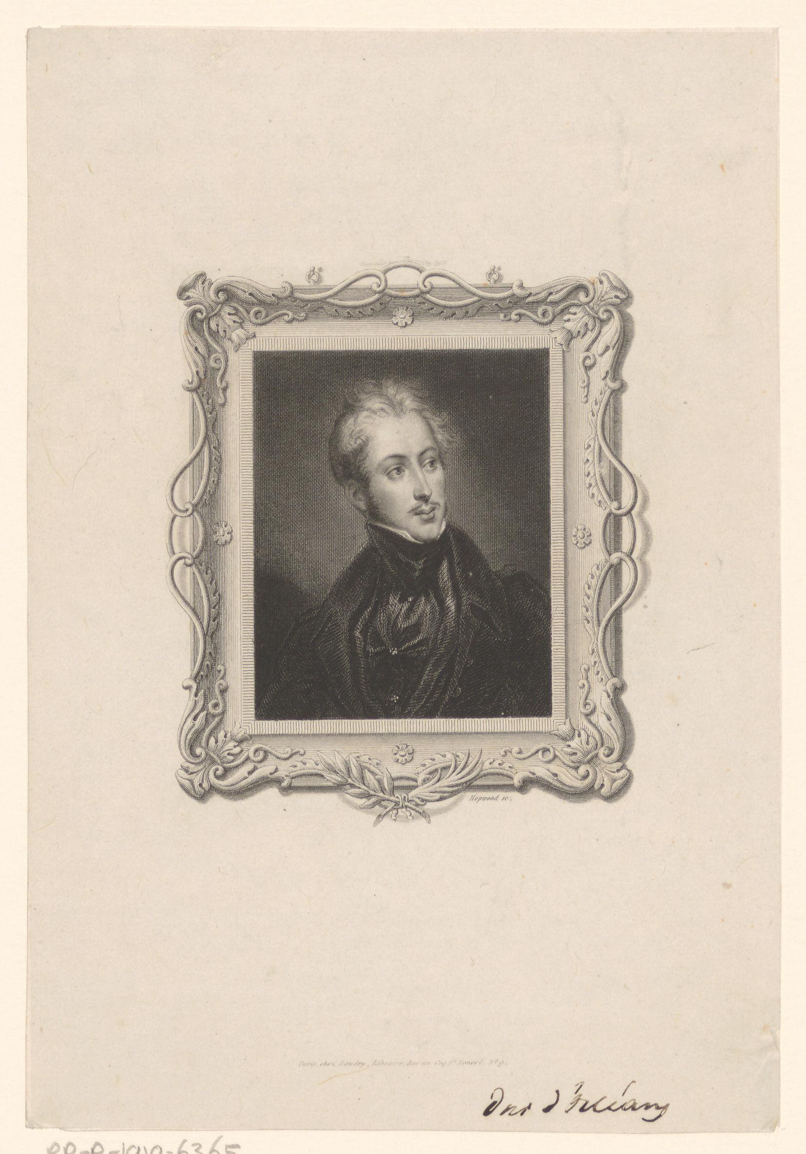 Portret van Ferdinand Philippe van Orleans