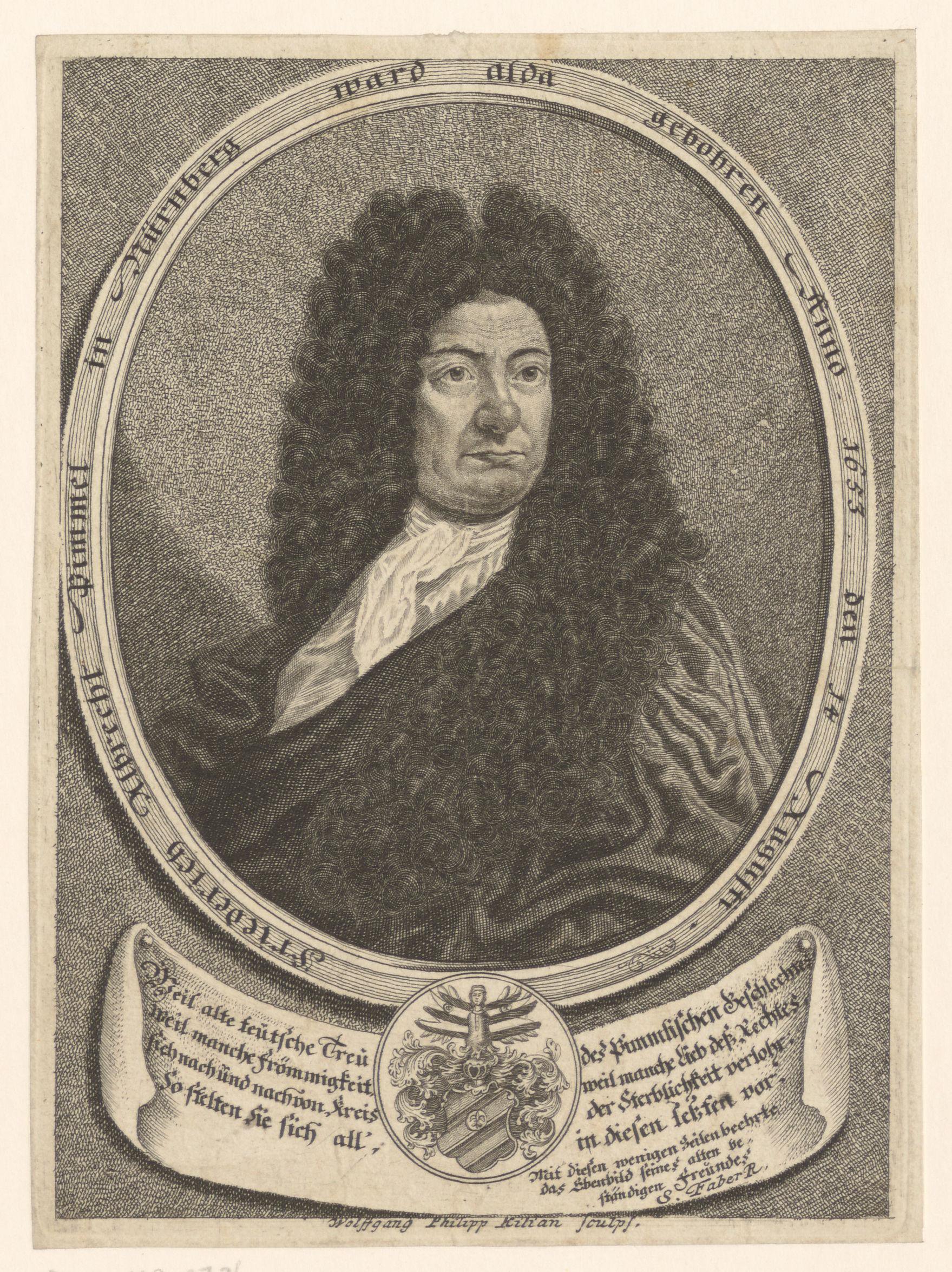 Portret van Friedrich Albrecht Pimmel