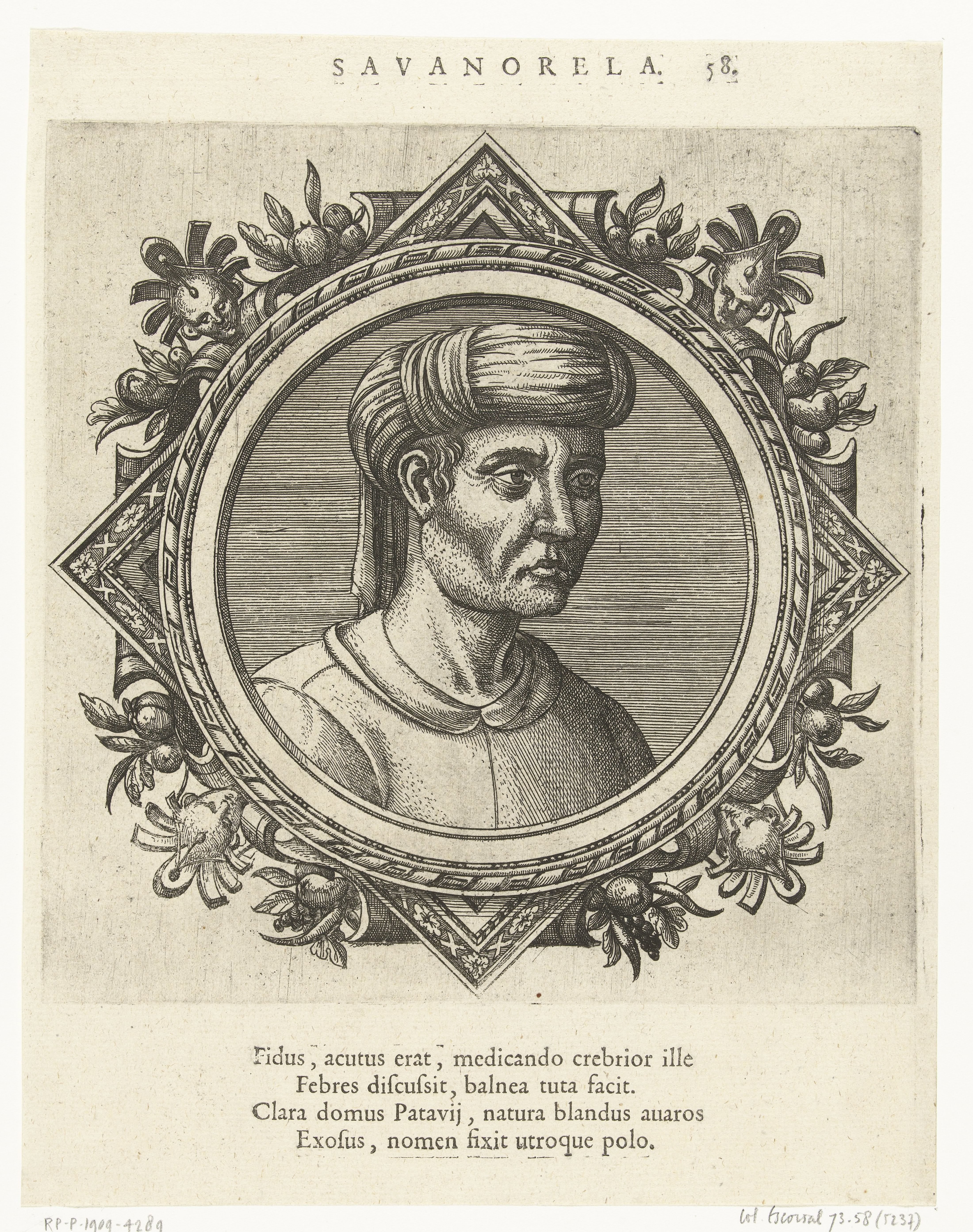 Portret van Michele Savanorola