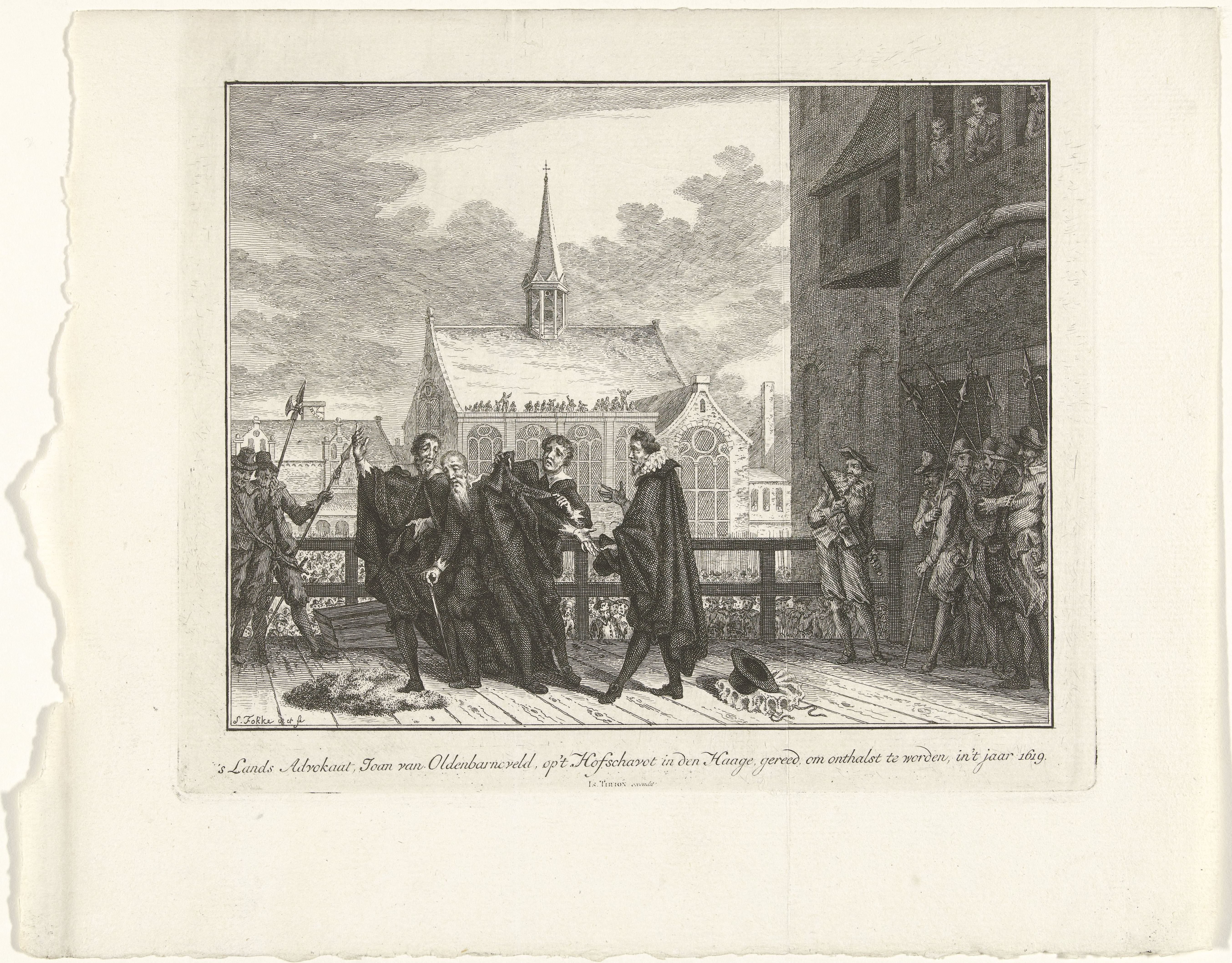 Onthoofding van Johan van Oldenbarnevelt, 1619
