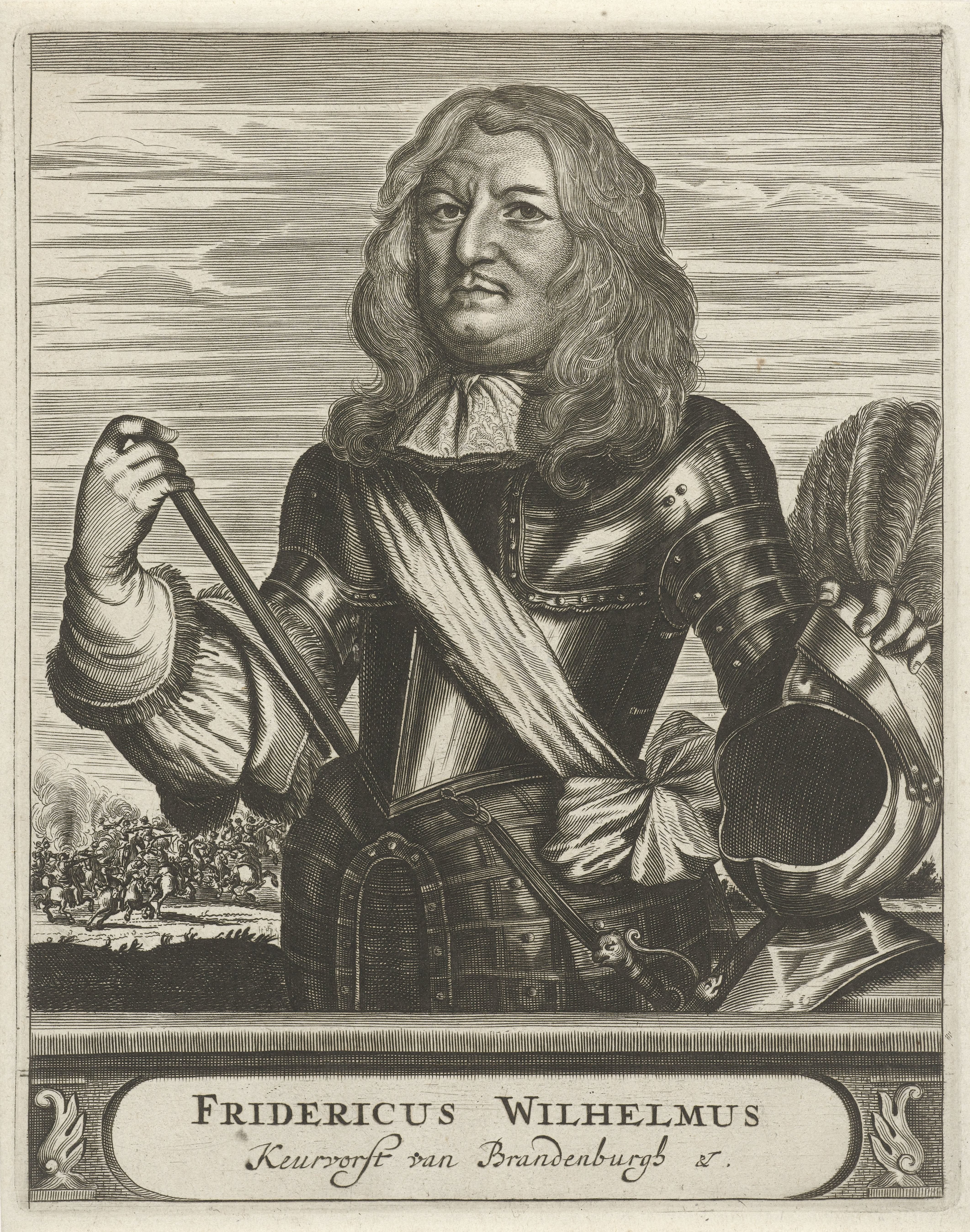 Portret van Frederik Willem, keurvorst van Brandenburg
