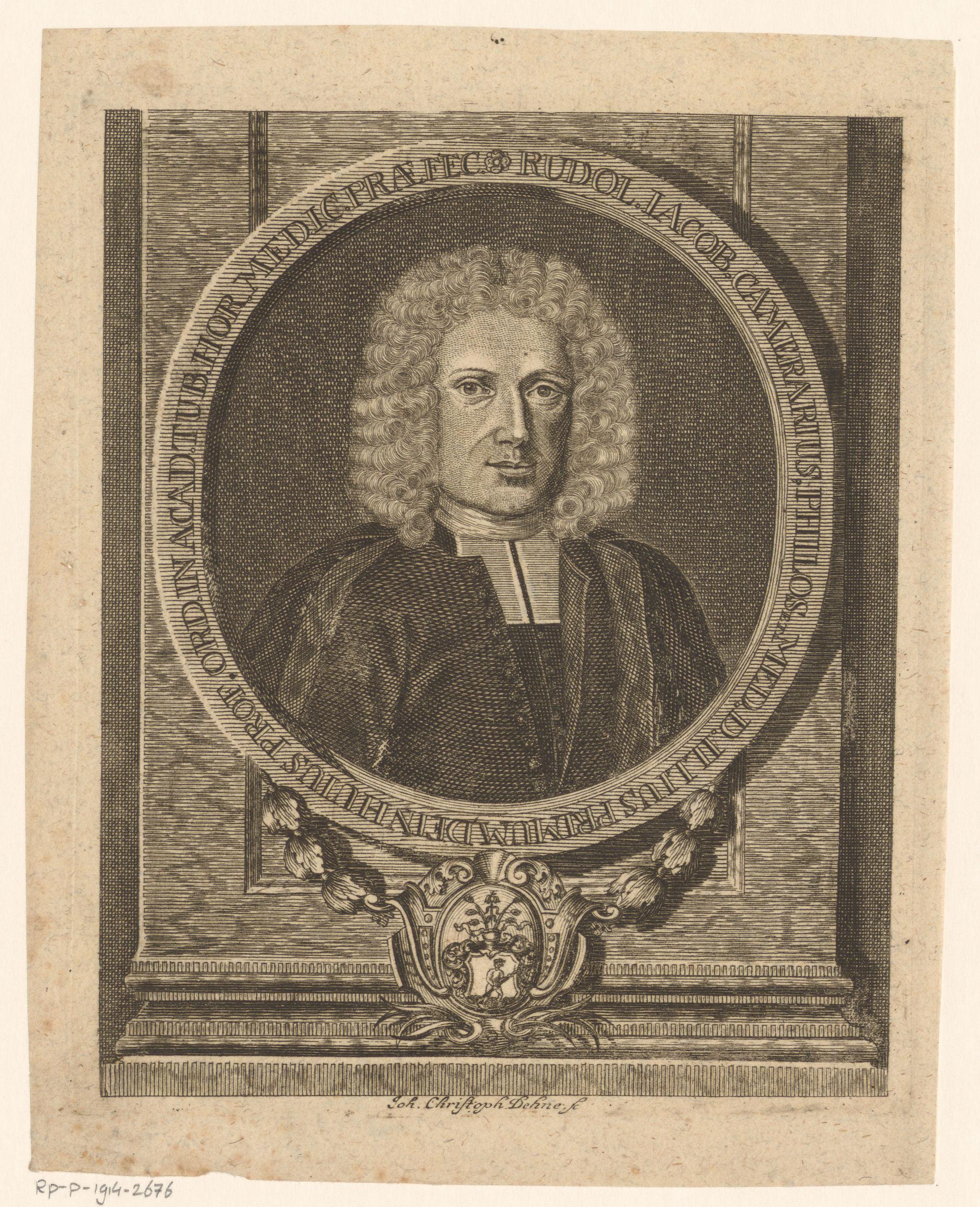 Portret van Rudolf Jacob Camerarius