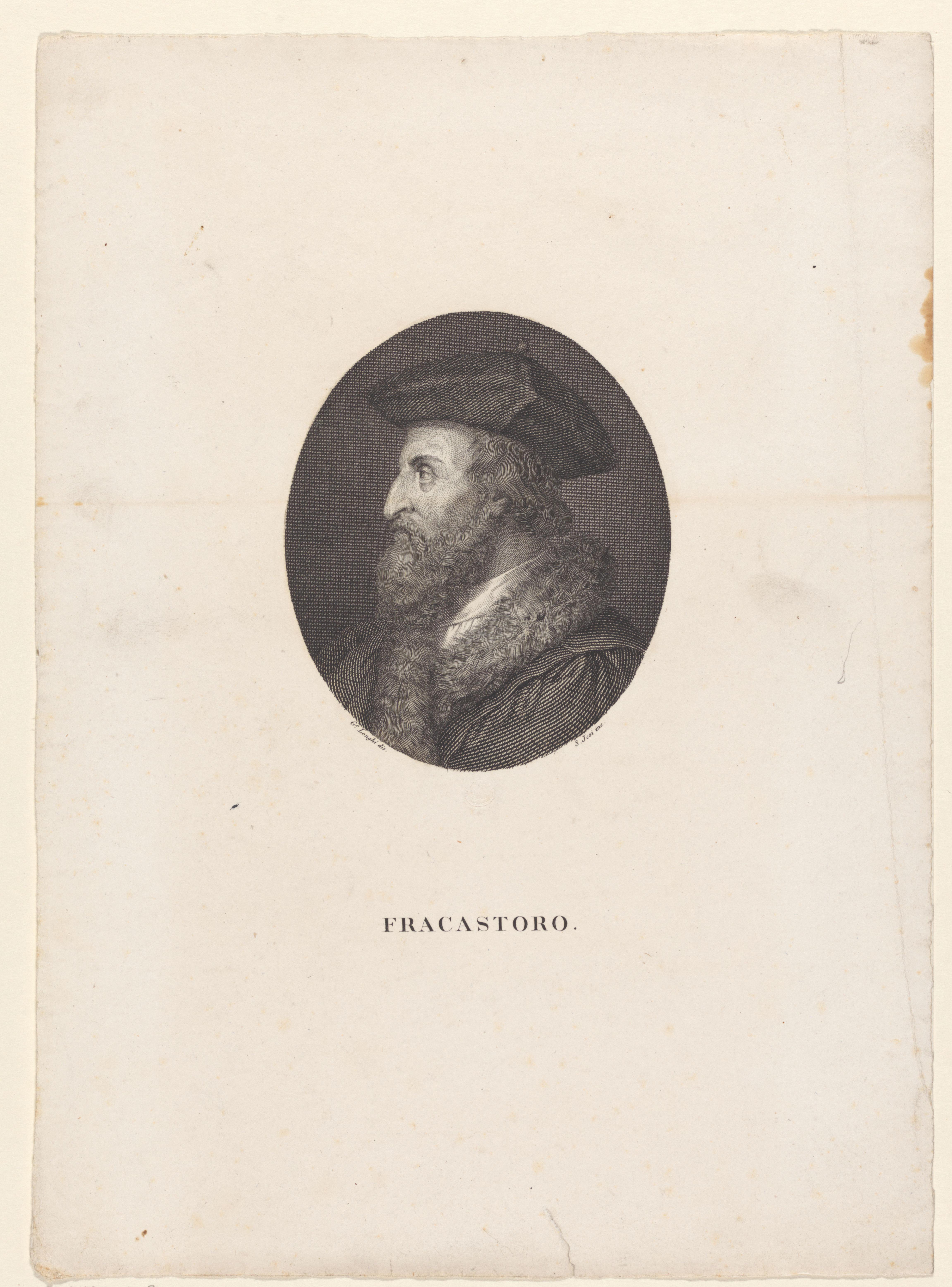 Portret van wetenschapper Girolamo Fracastoro