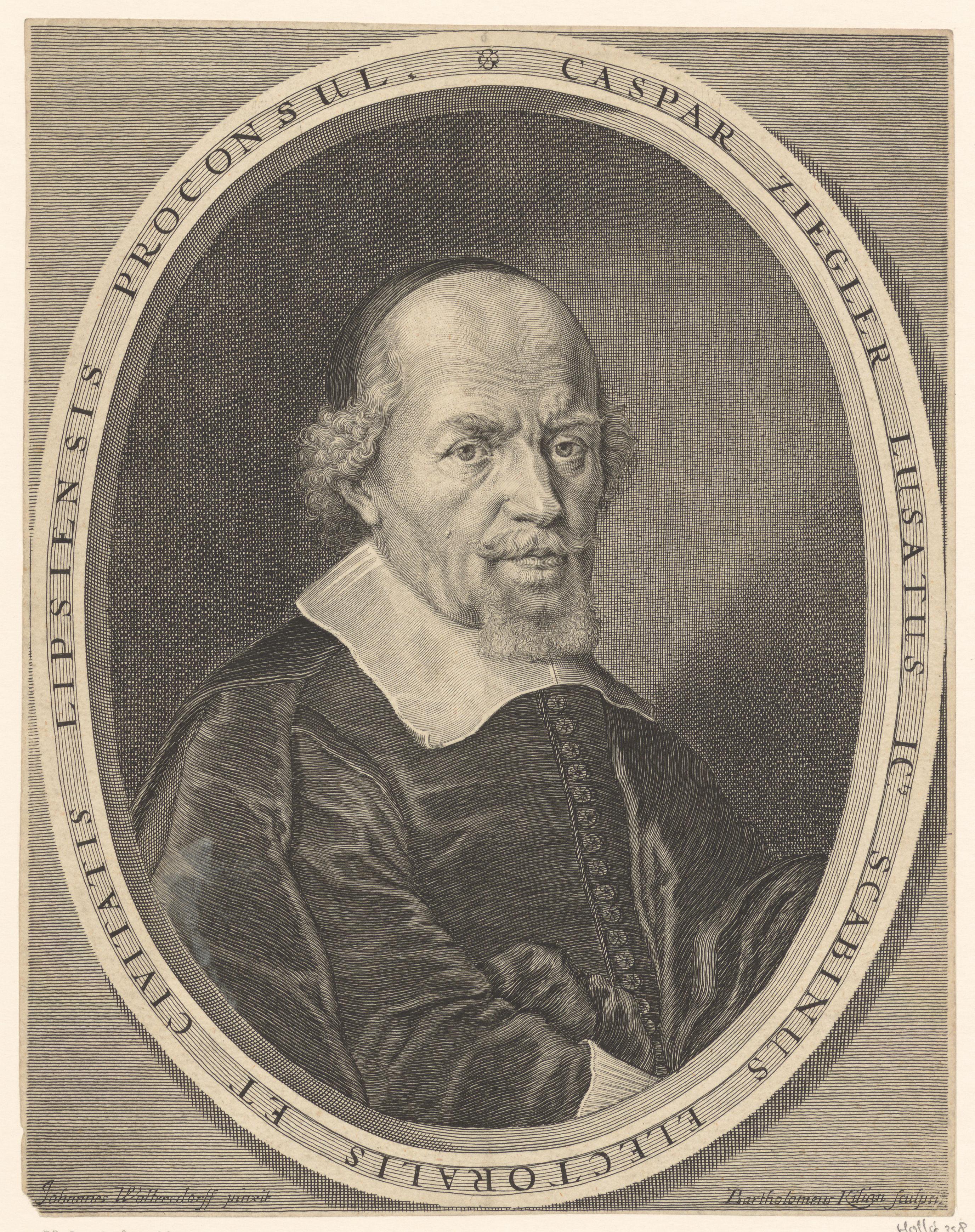 Portret van Caspar Ziegler