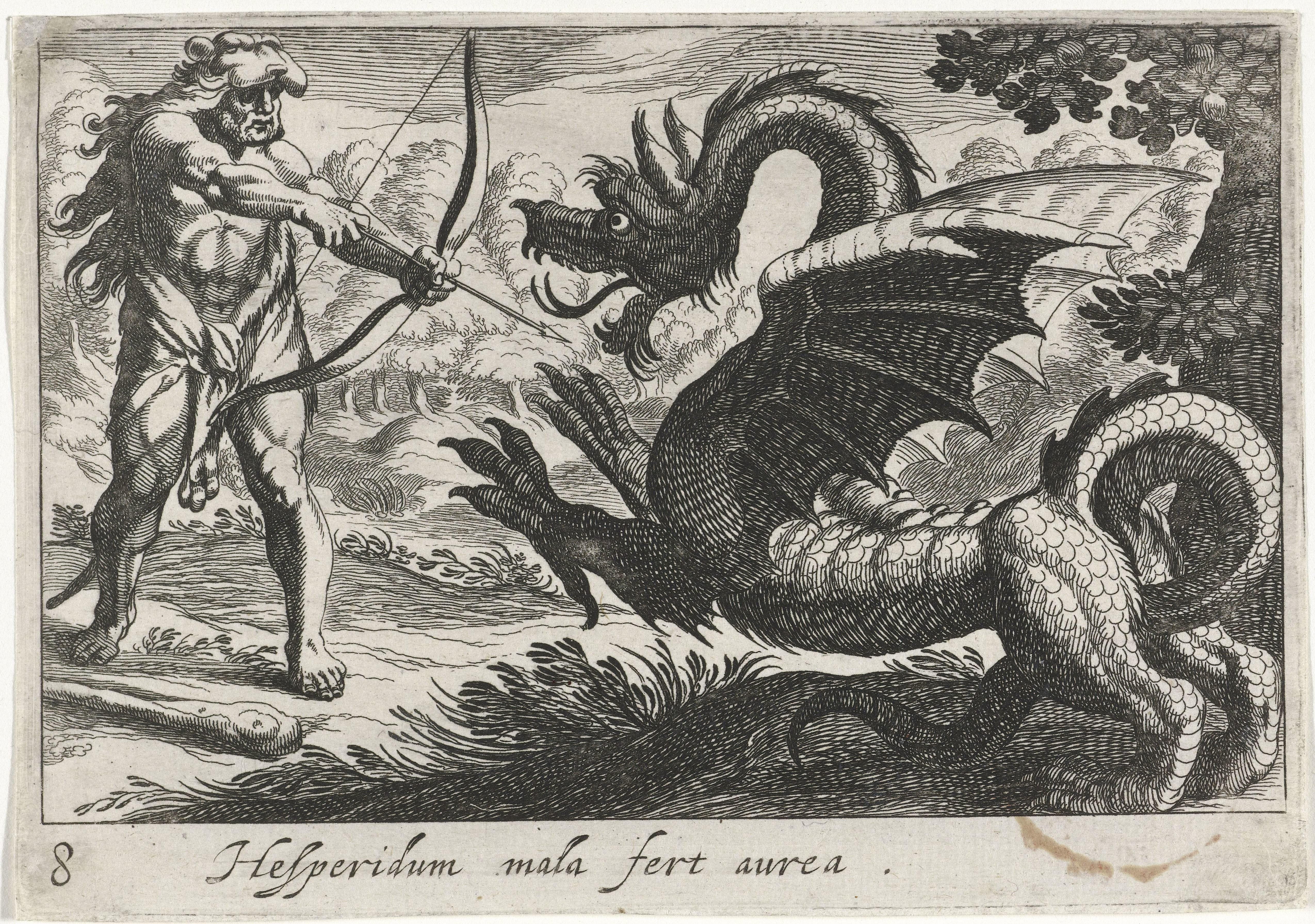 Hercules doodt de draak Ladon