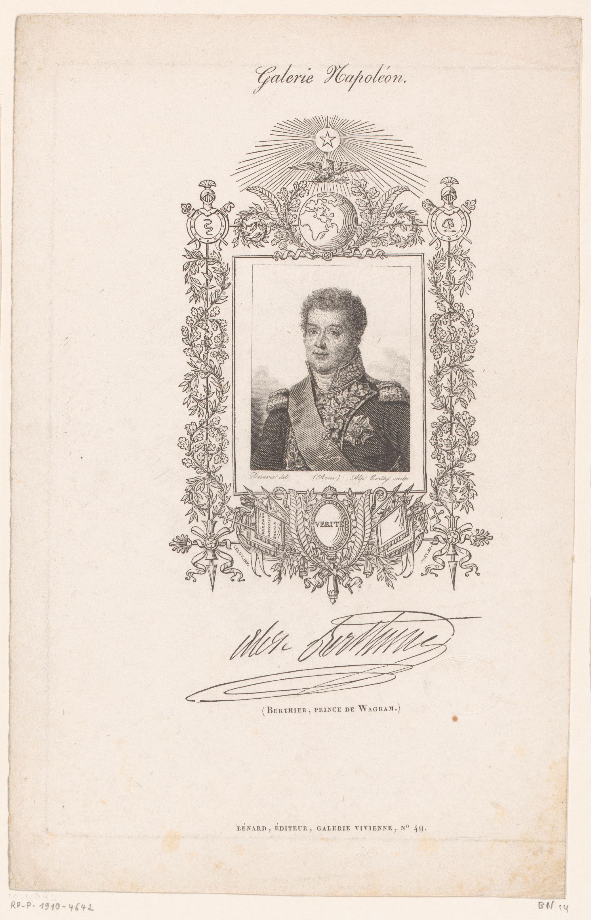 Portret van prins Louis Alexandre Berthier