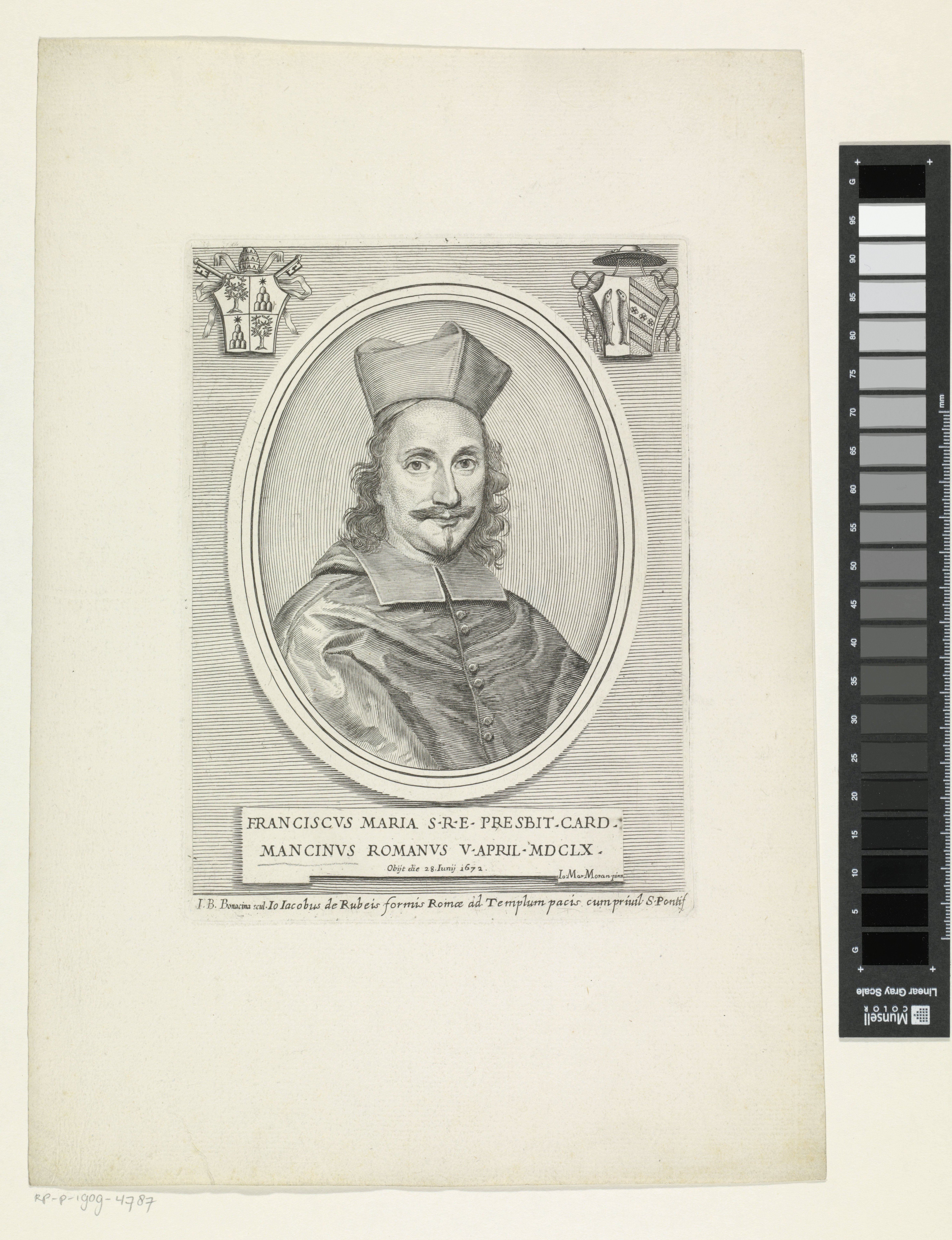 Portret van kardinaal Francesco Maria Mancini