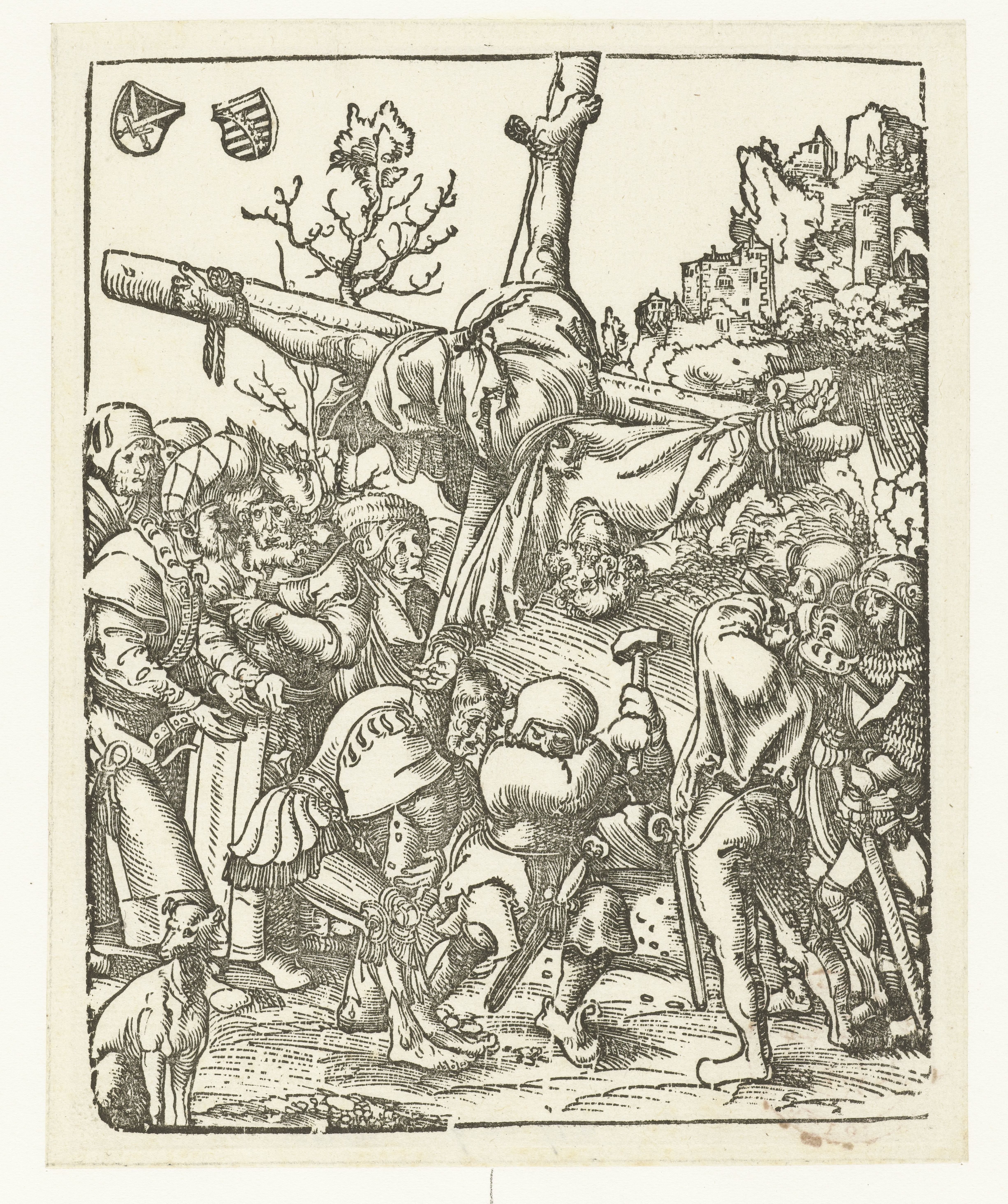 Marteldood van Petrus aan kruis