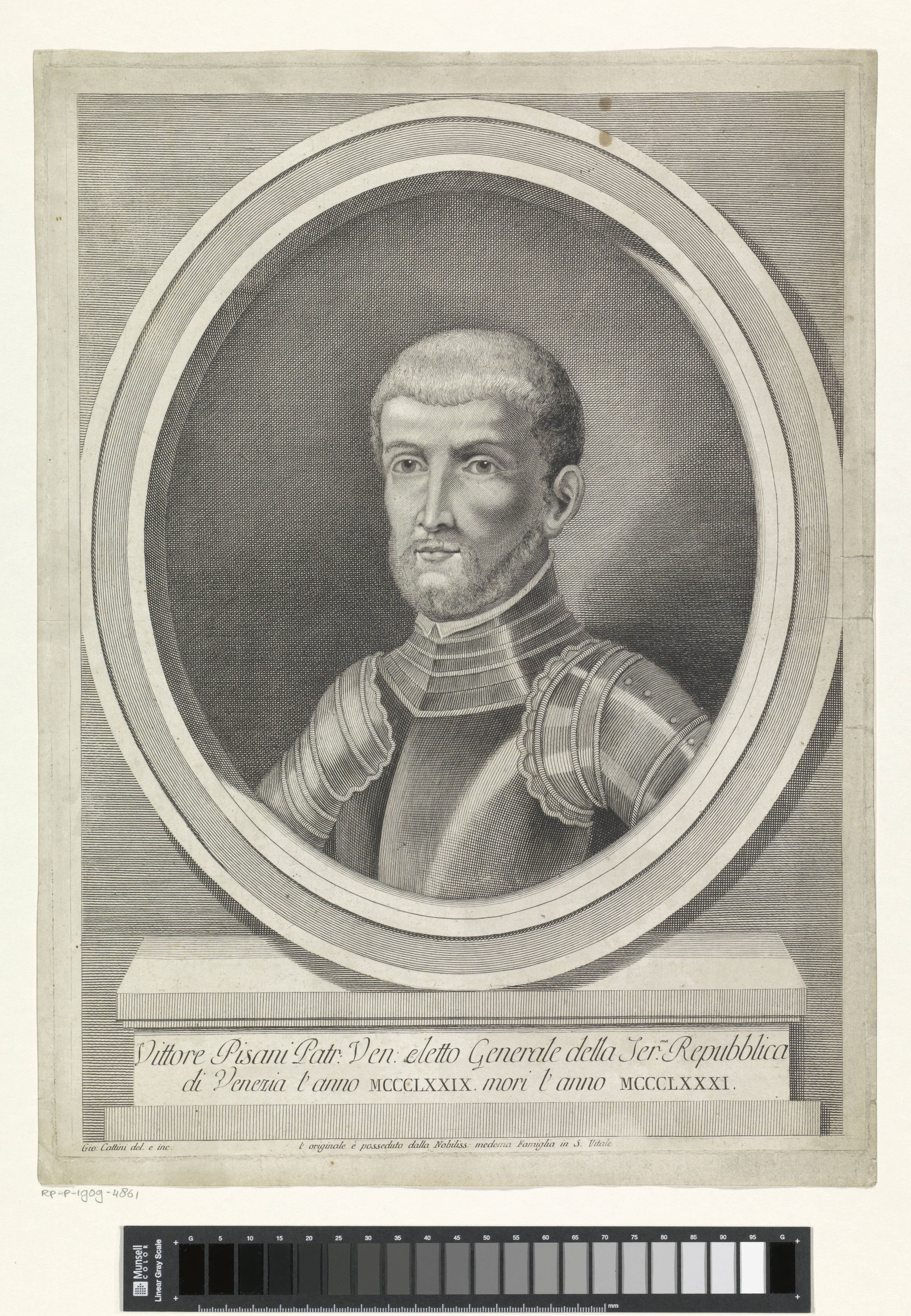 Portret van generaal Vittorio Pisani