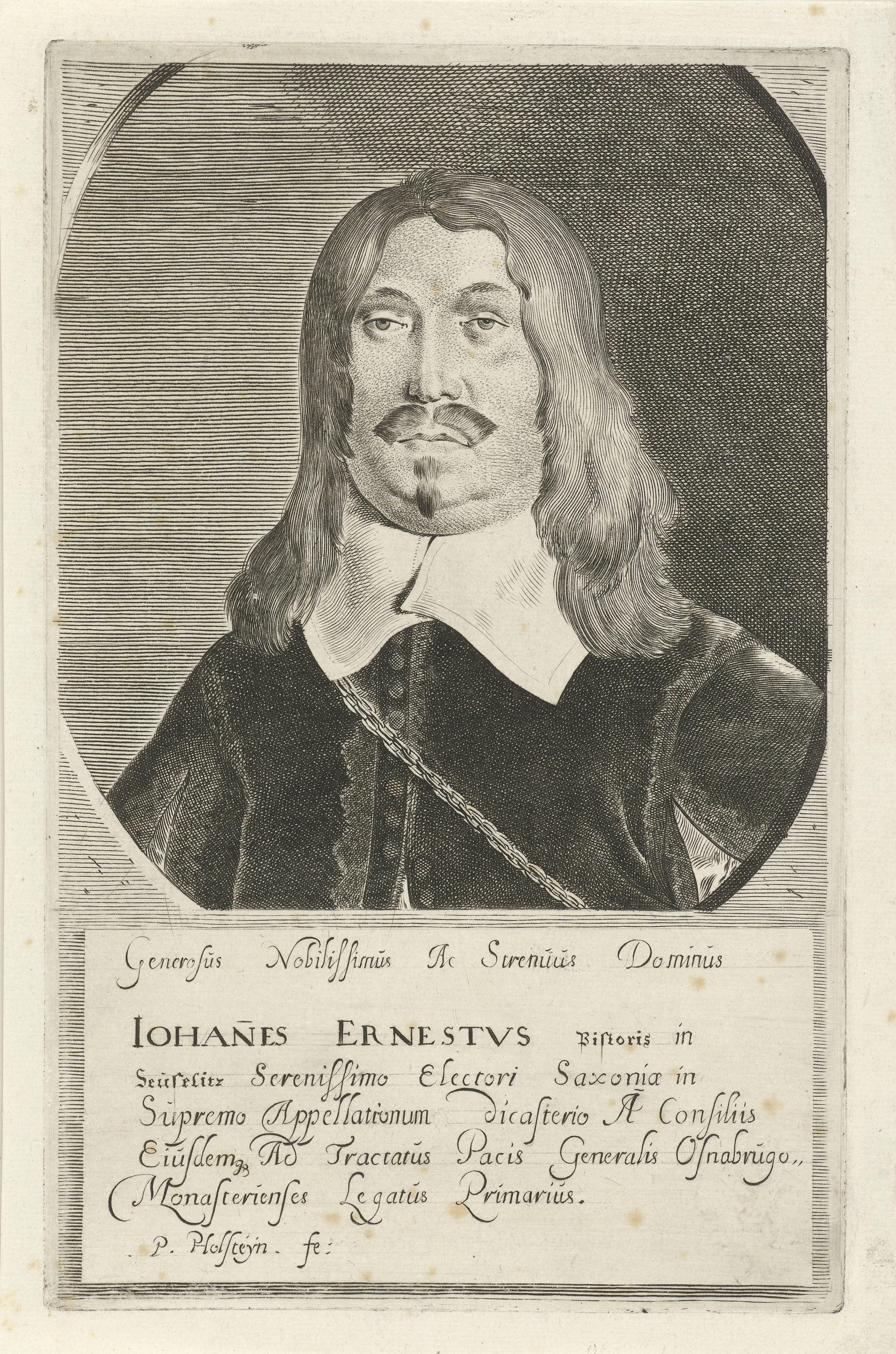 Portret van Johann Ernst von Pistoris von Seusslitz