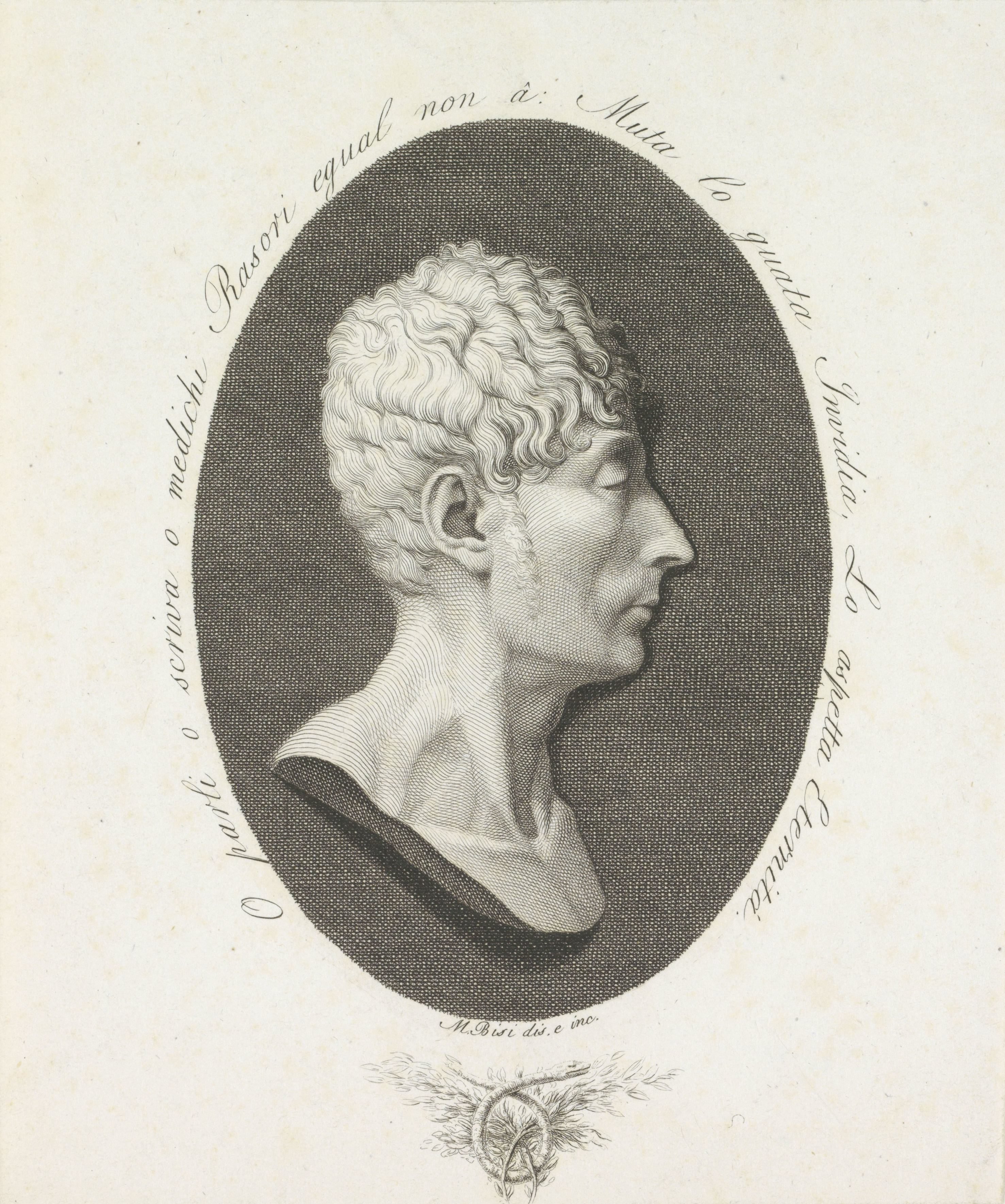 Portret van medicus Giovanni Rasori