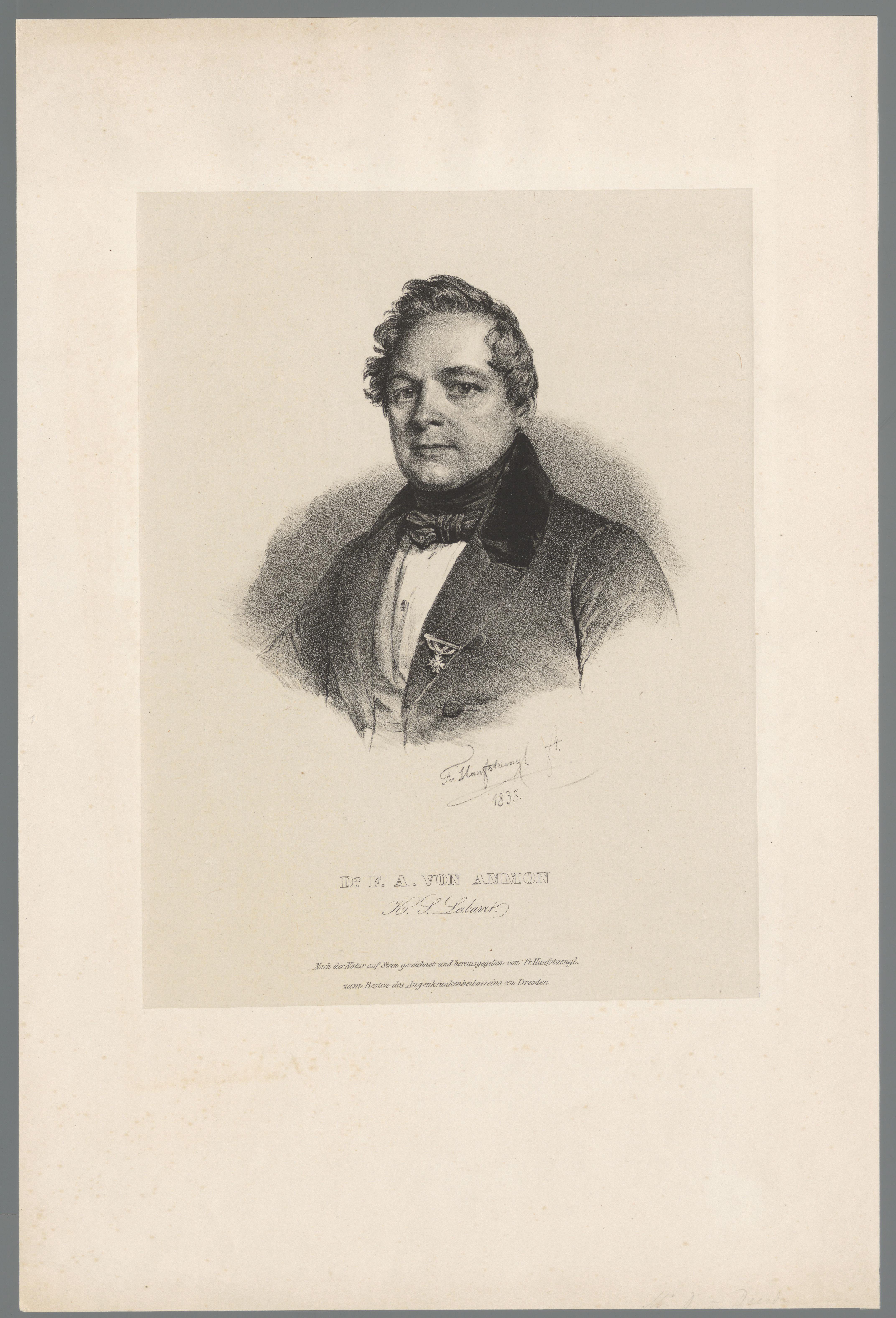 Portret van Friedrich August von Ammon