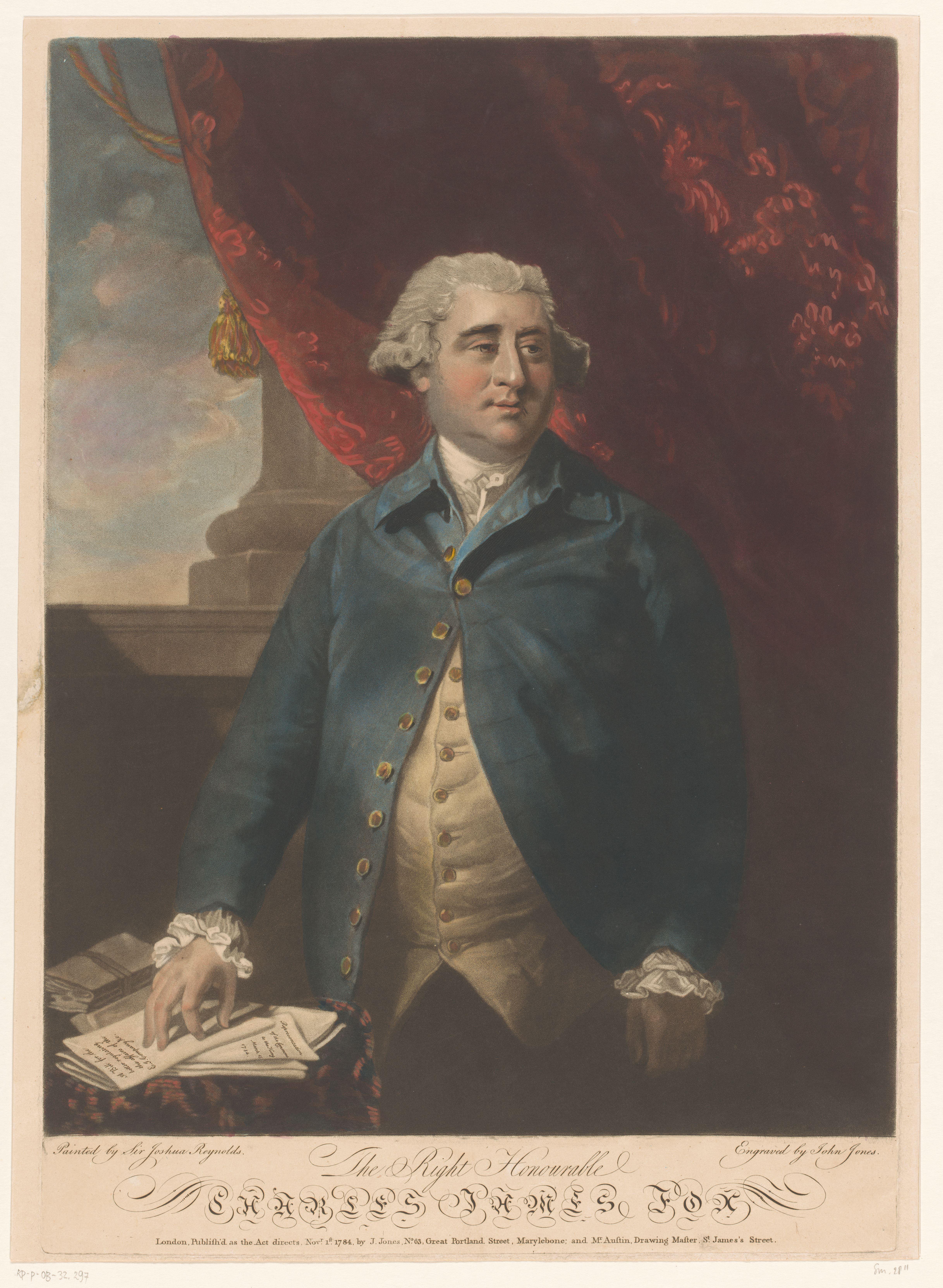 Portret van Charles James Fox