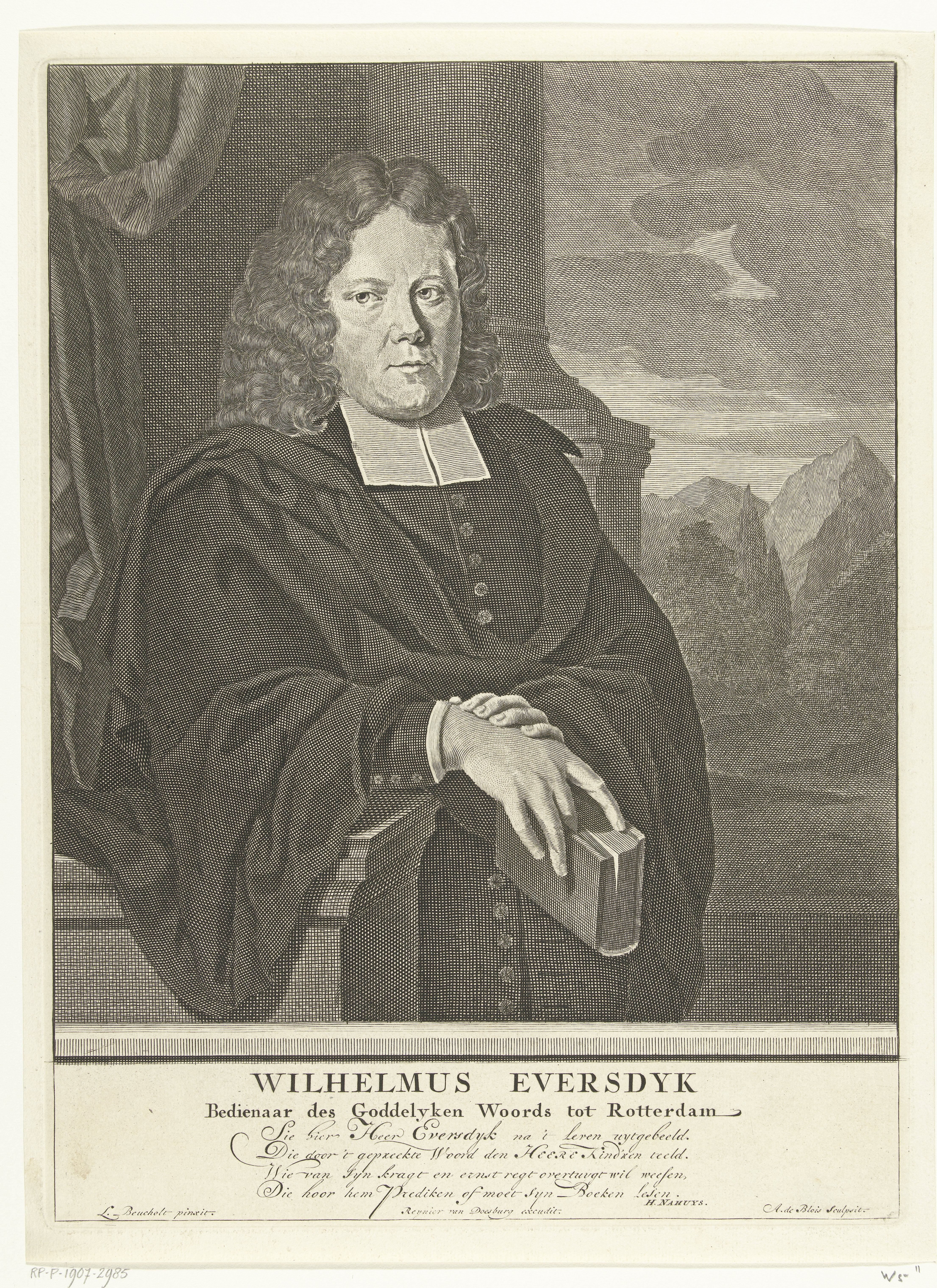 Portret van Wilhelmus Eversdijk
