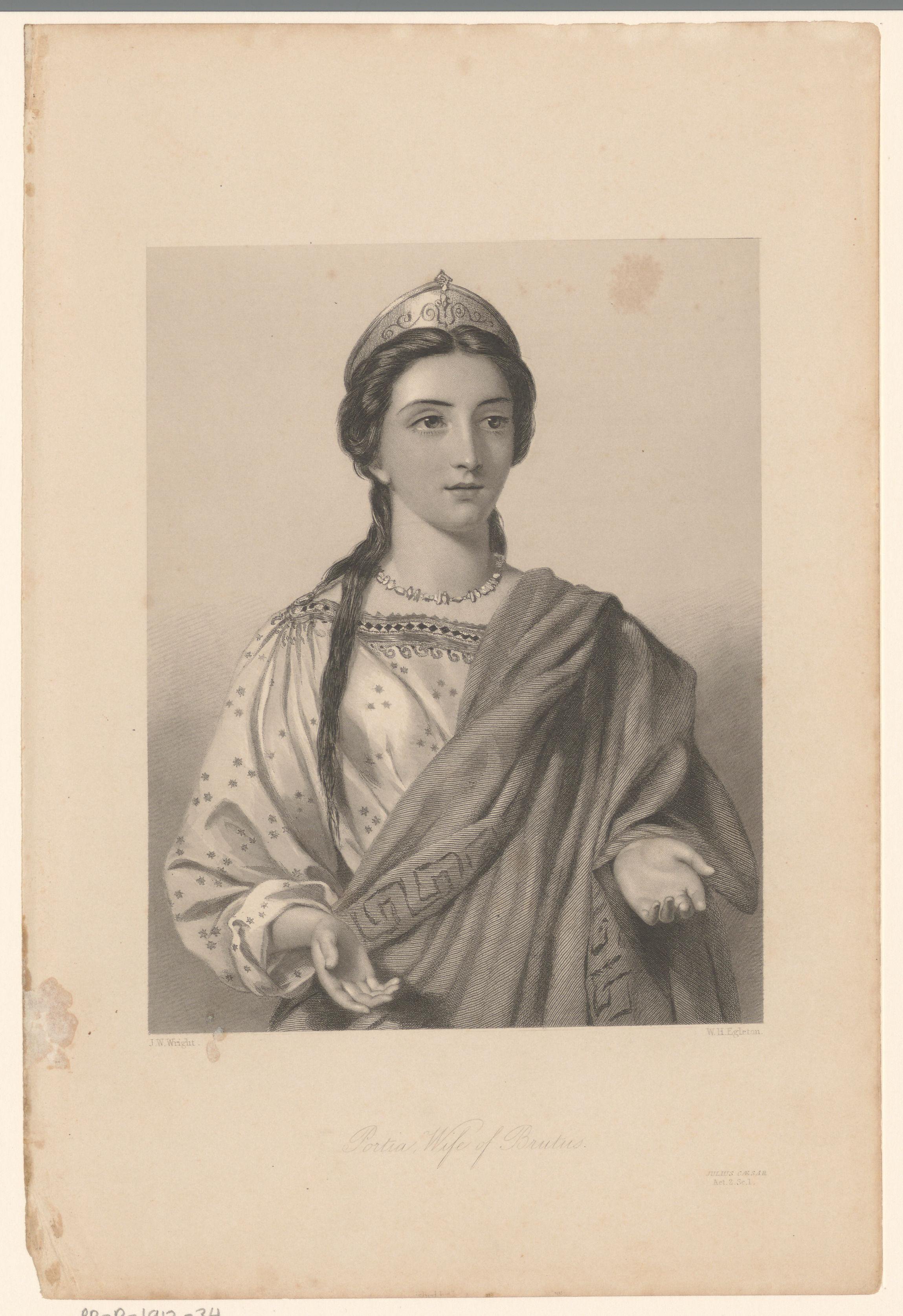 Portia, uit Shakespeare's Julius Caesar