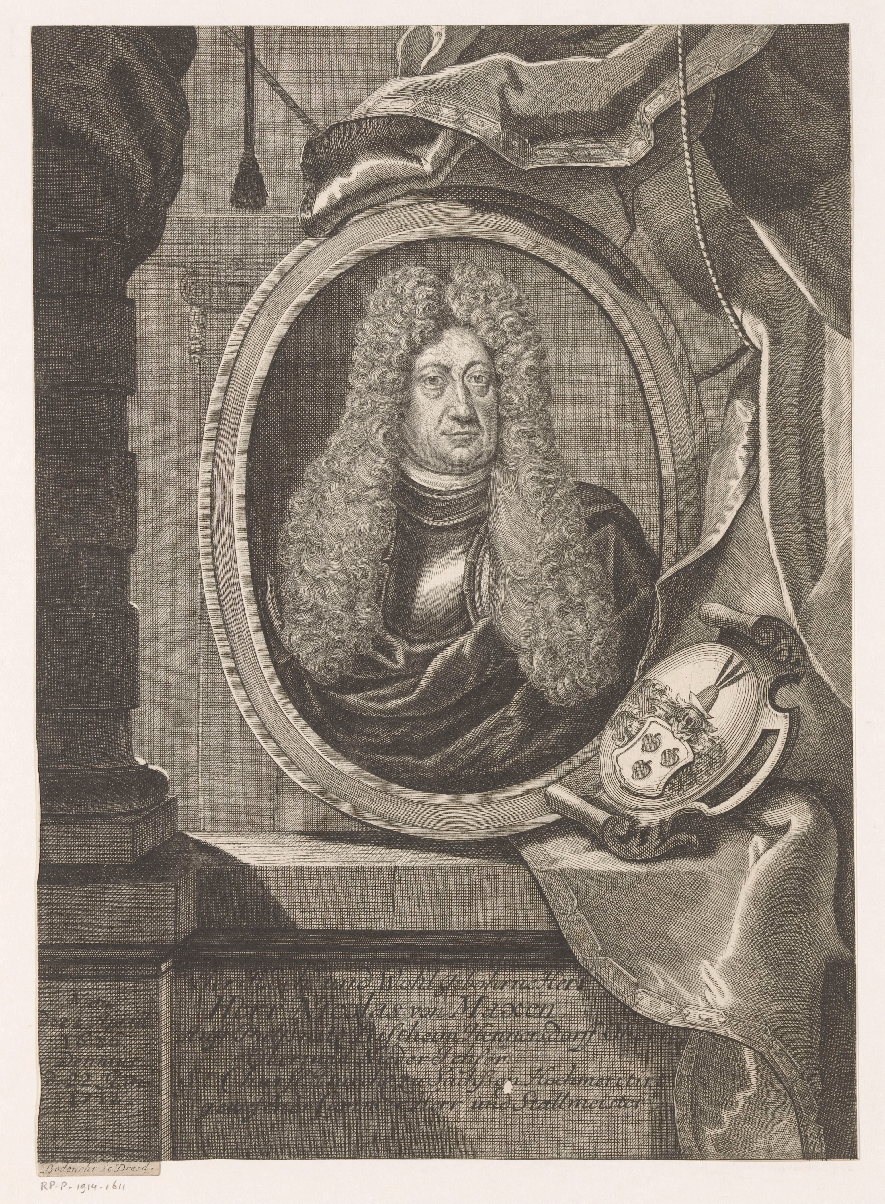 Portret van Nicolas von Maxen