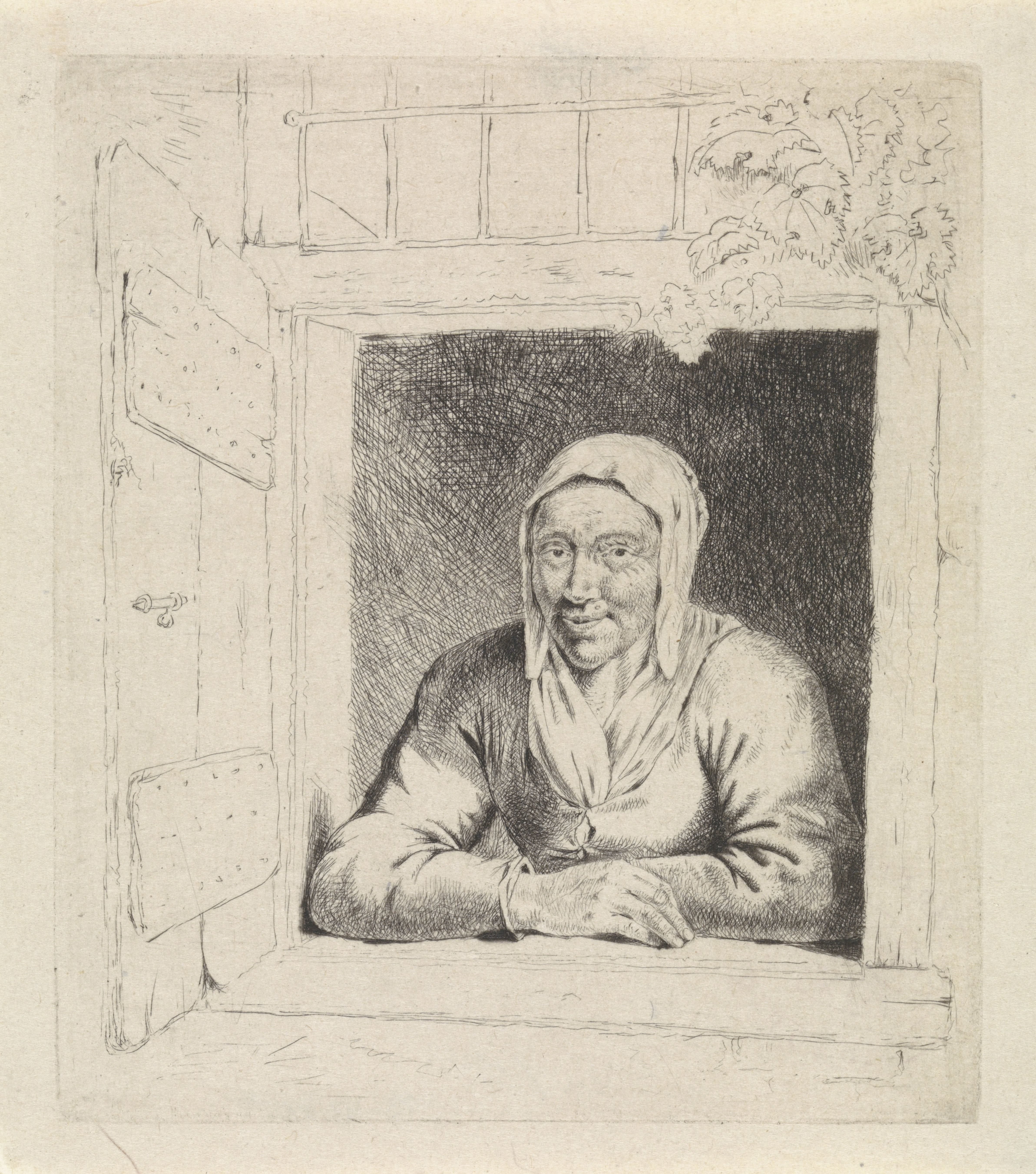 Vrouw in venster