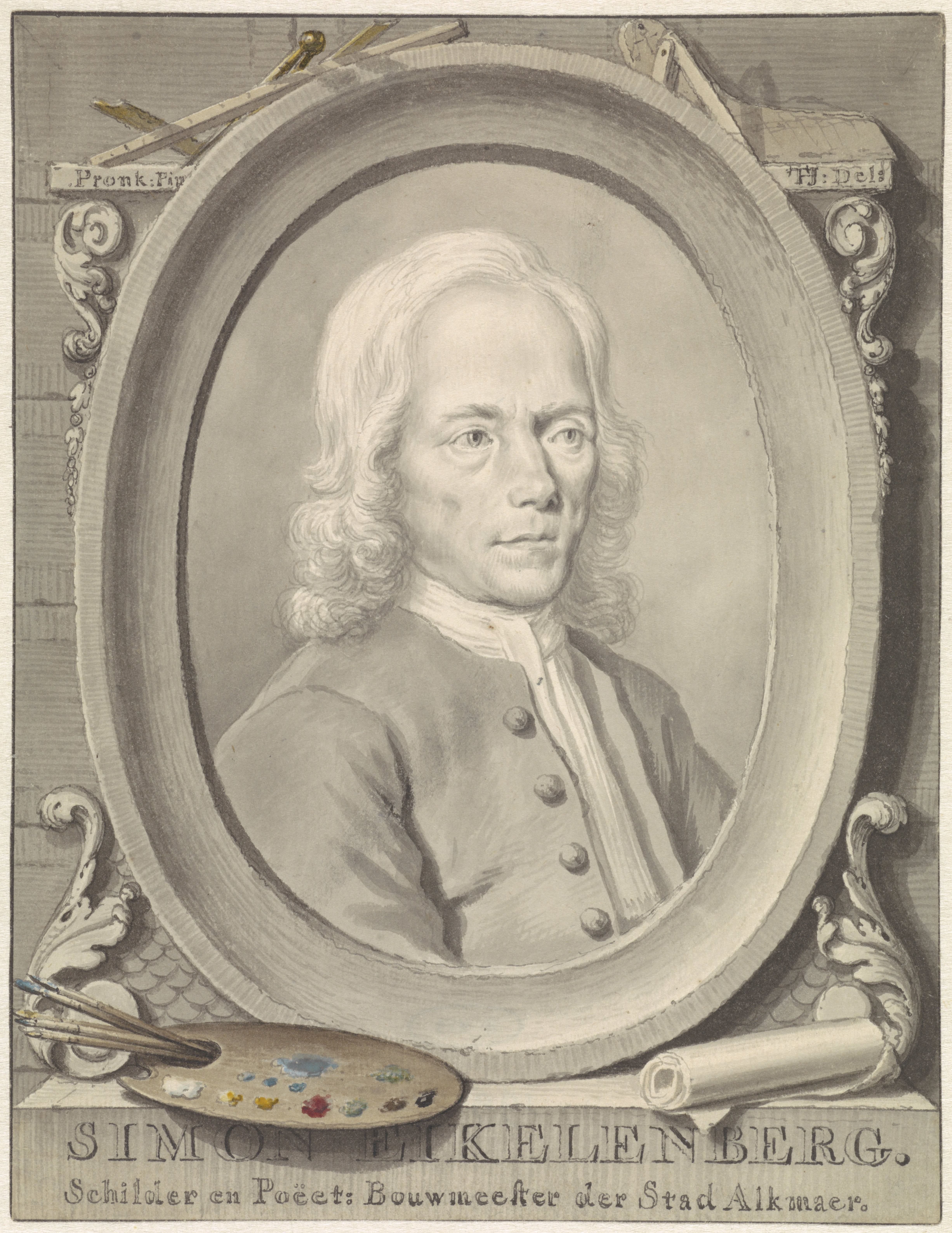 Portret van Simon Eikelenberg