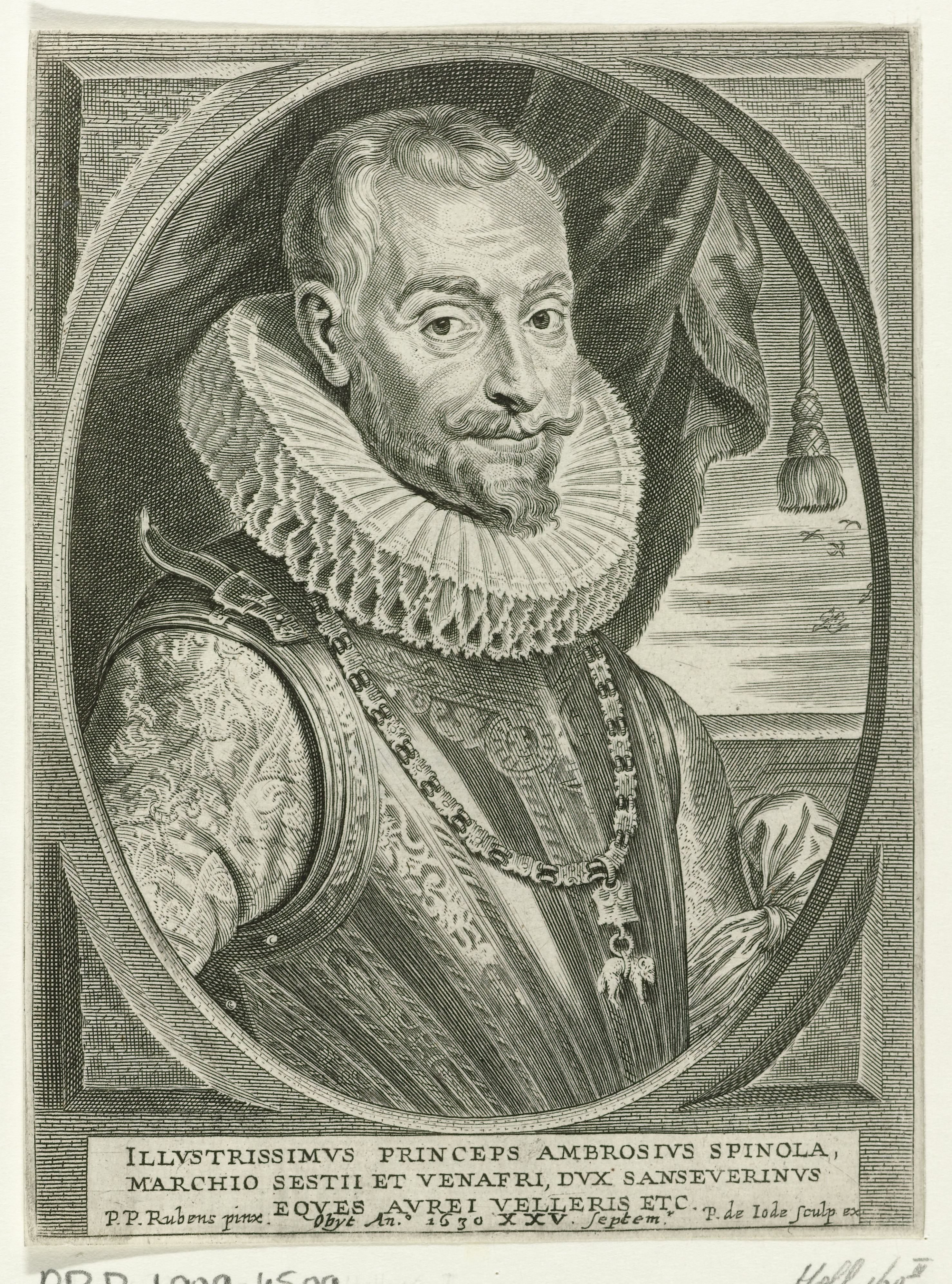 Busteportret van Ambrogio Spinola