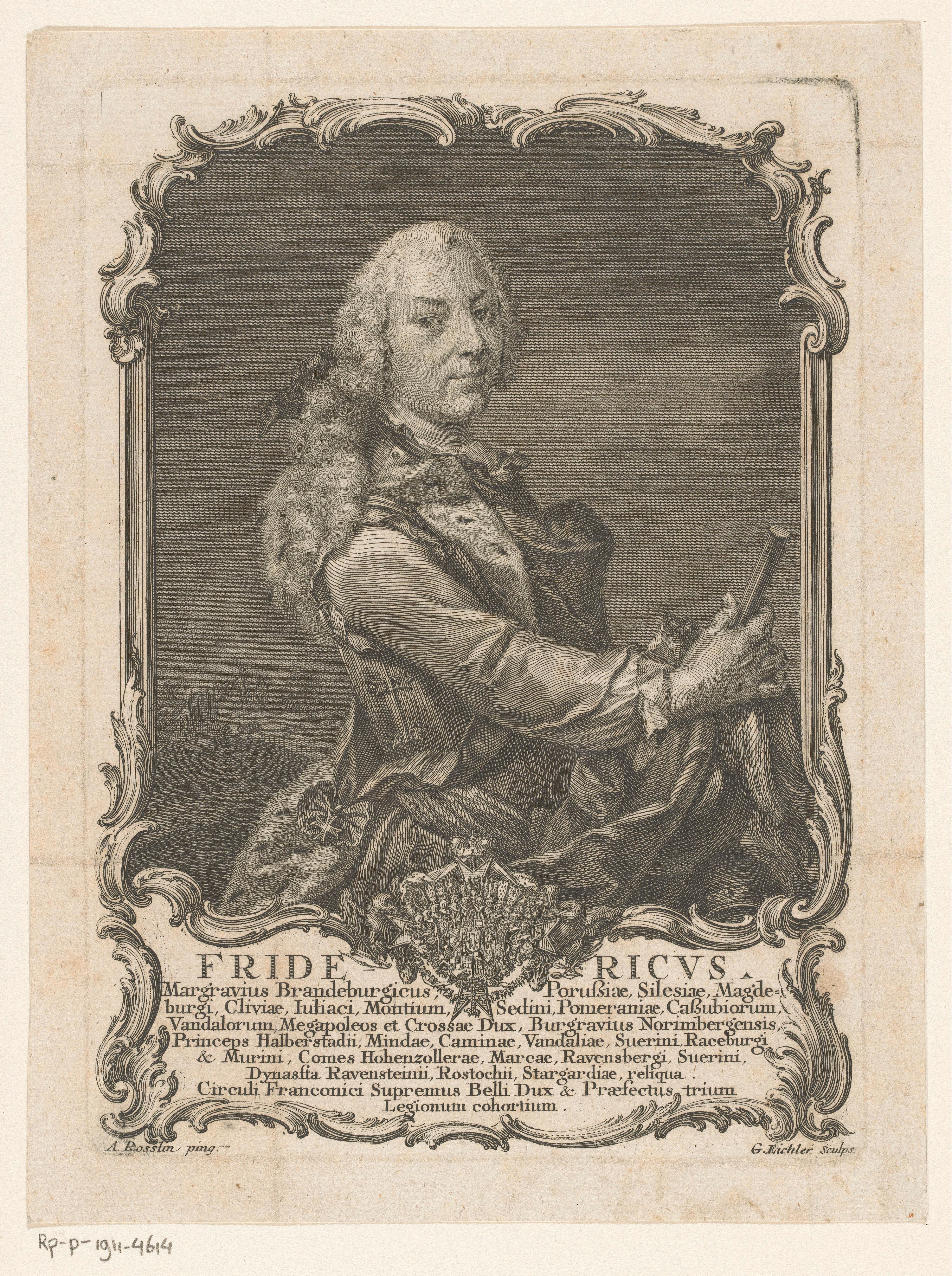 Portret van Frederik III van Brandenburg-Bayreuth