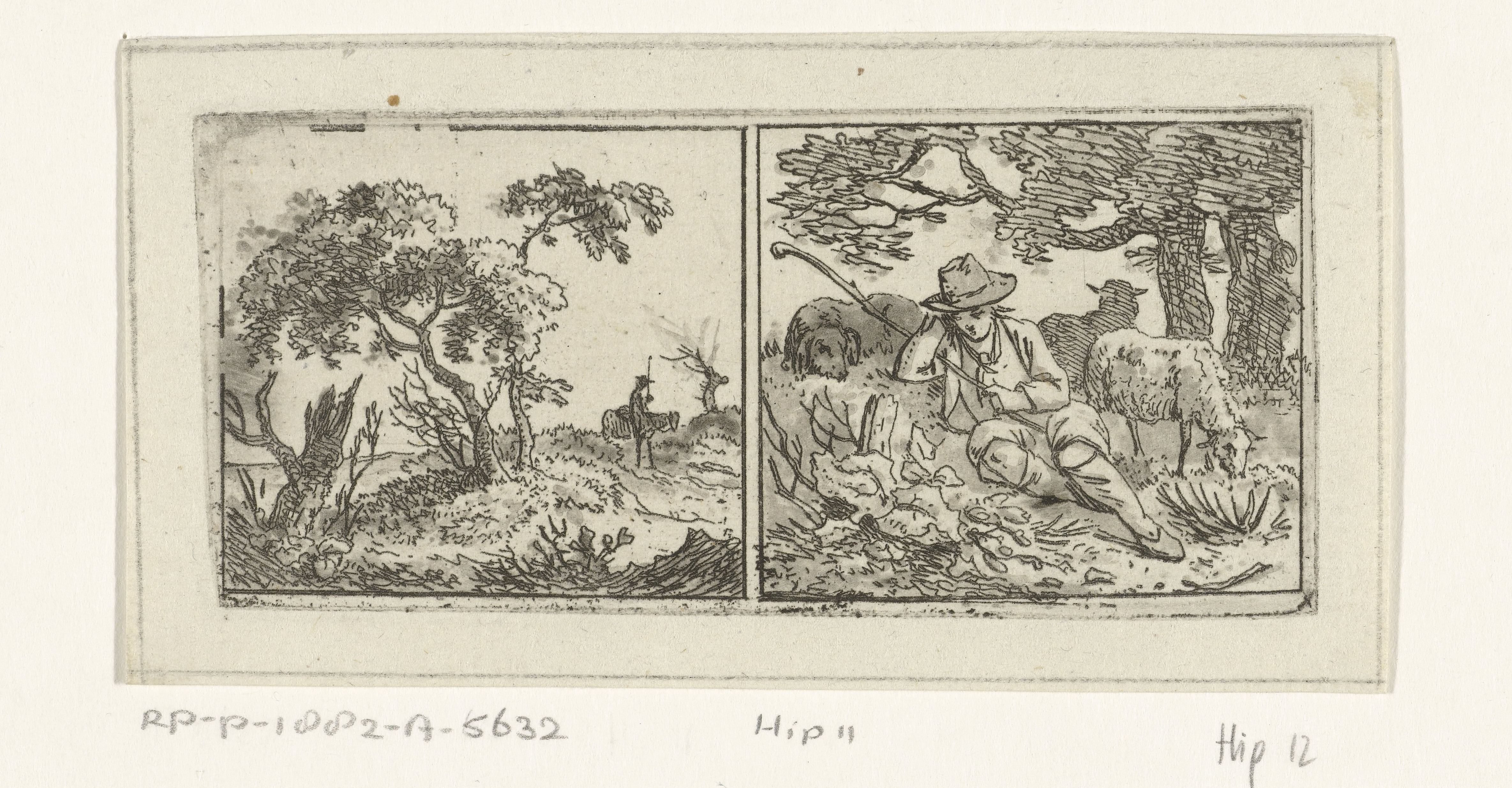 Landschap en herder
