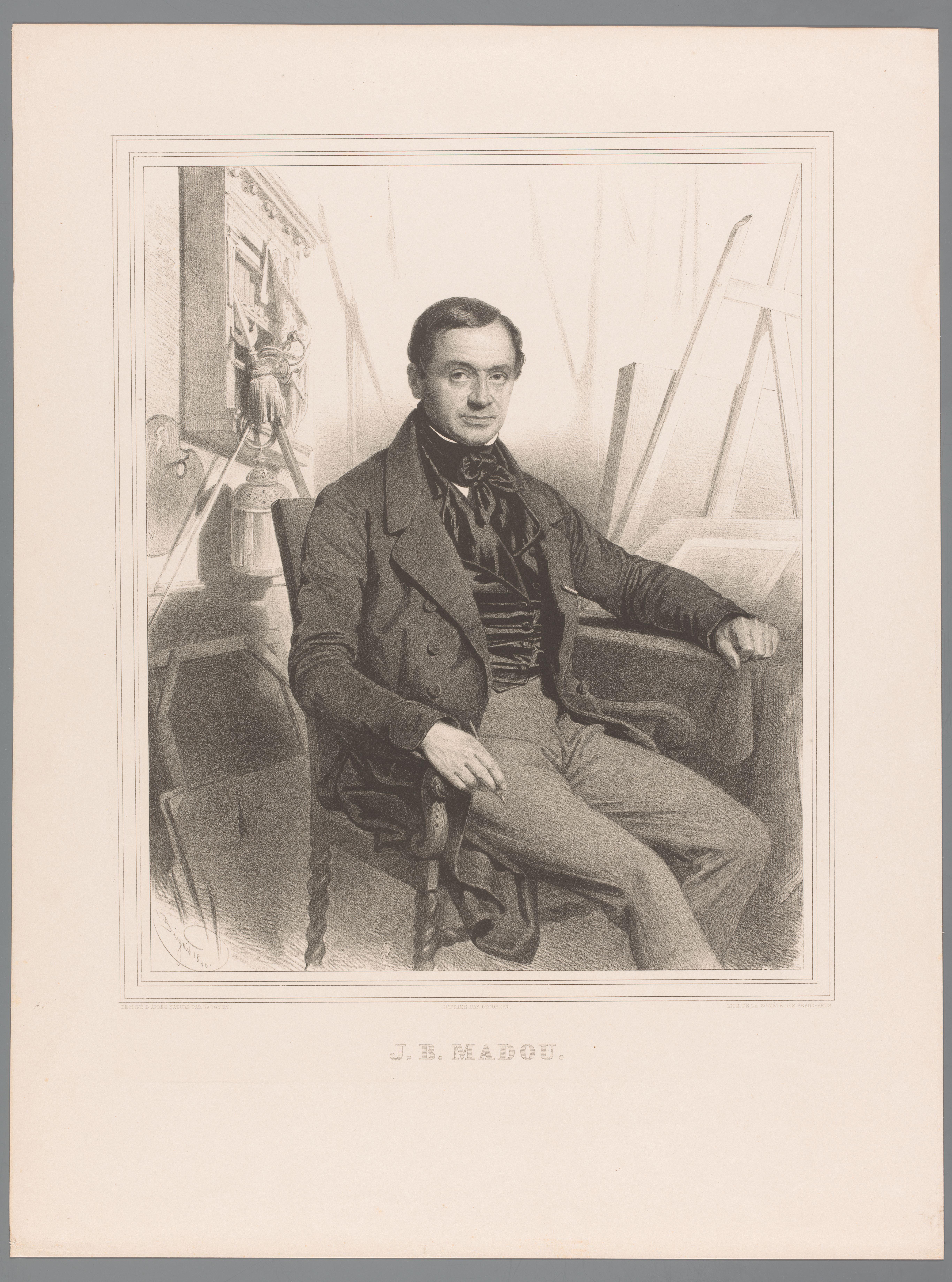 Portret van Jean Baptiste Madou