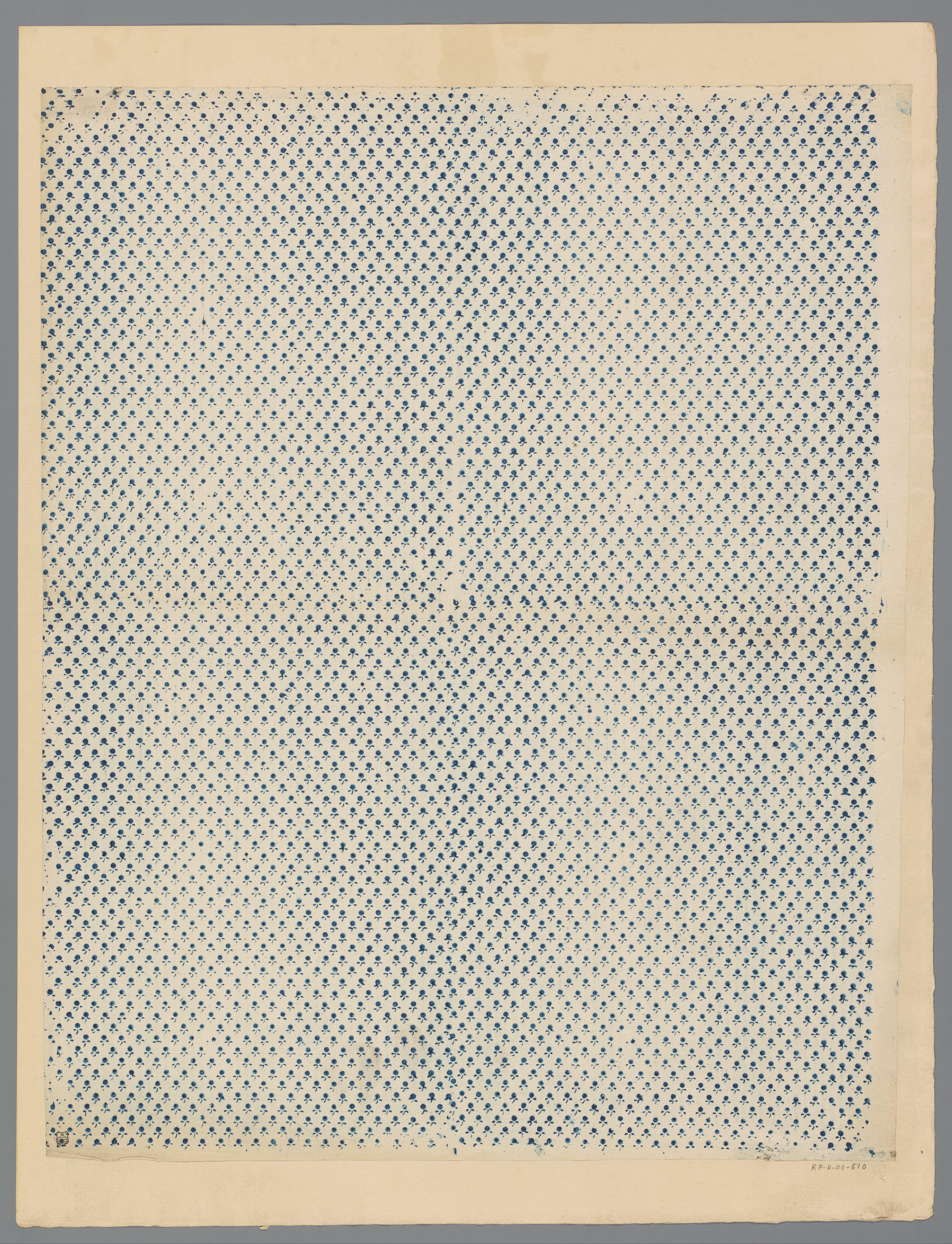 Blad met strooipatroon van vruchtjesmotief