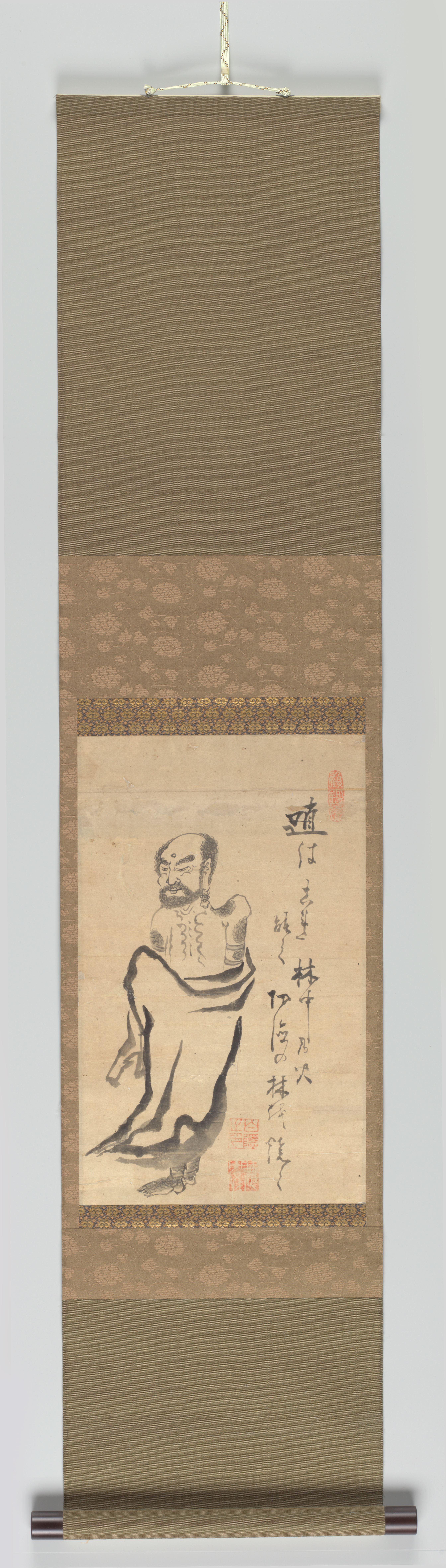 Sakyamuni (Boeddha) afdalend van de berg