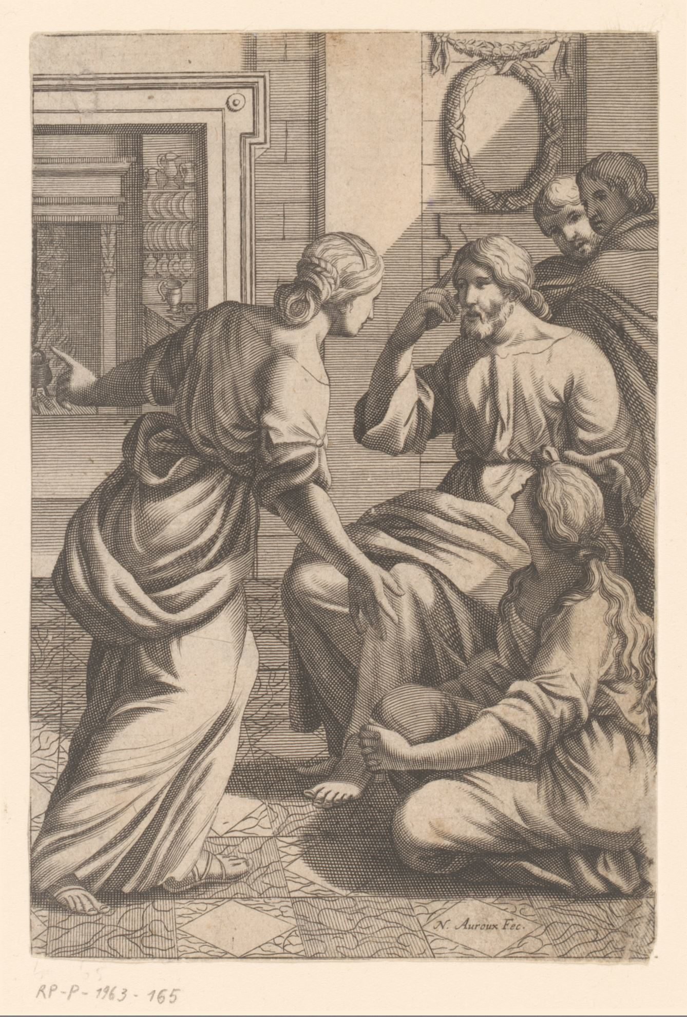 Christus in het huis van Marta en Maria