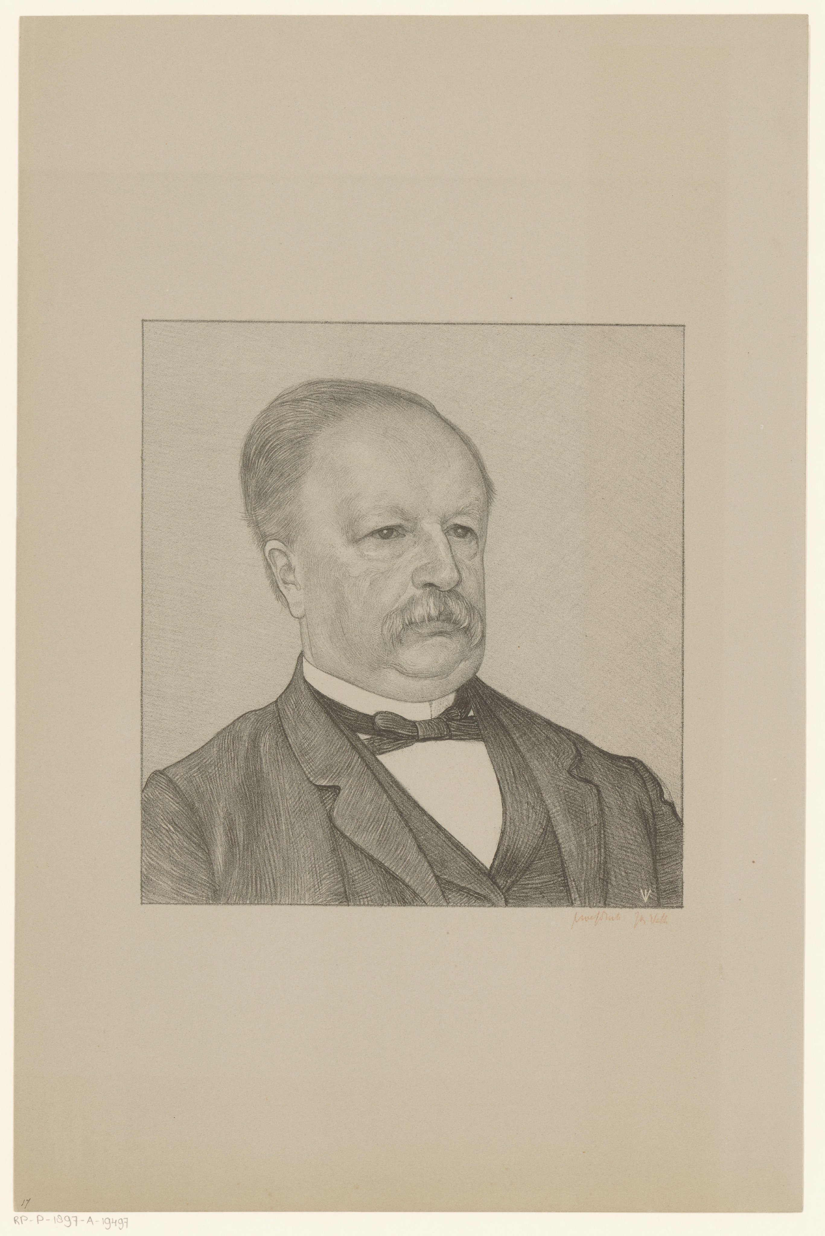 Portret van Johannes Pieter Roetert Tak van Poortvliet