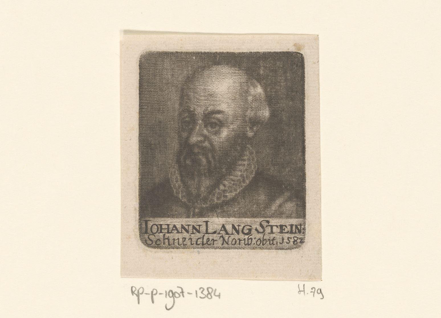 Portret van Johann Lang