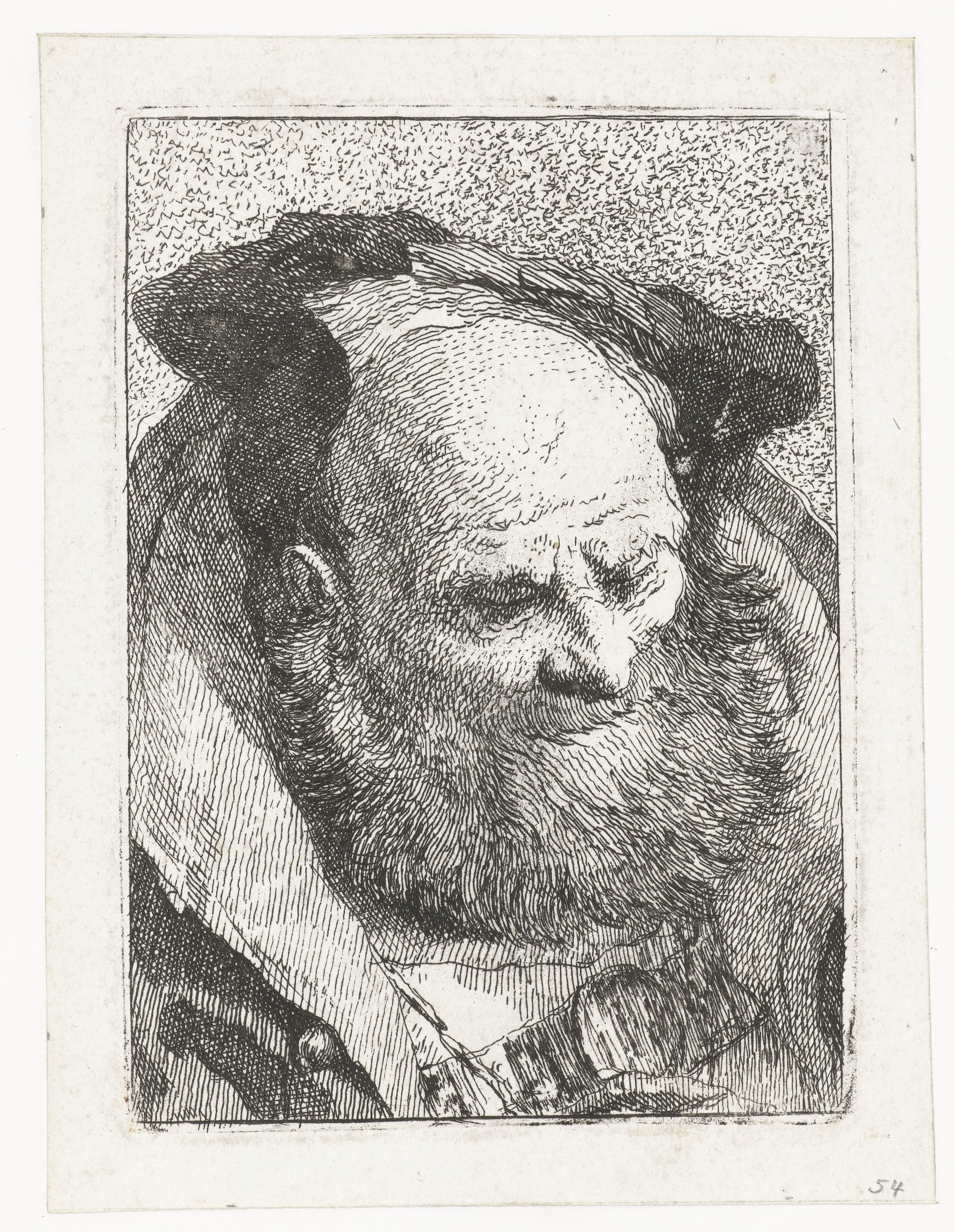 Oude man met baard
