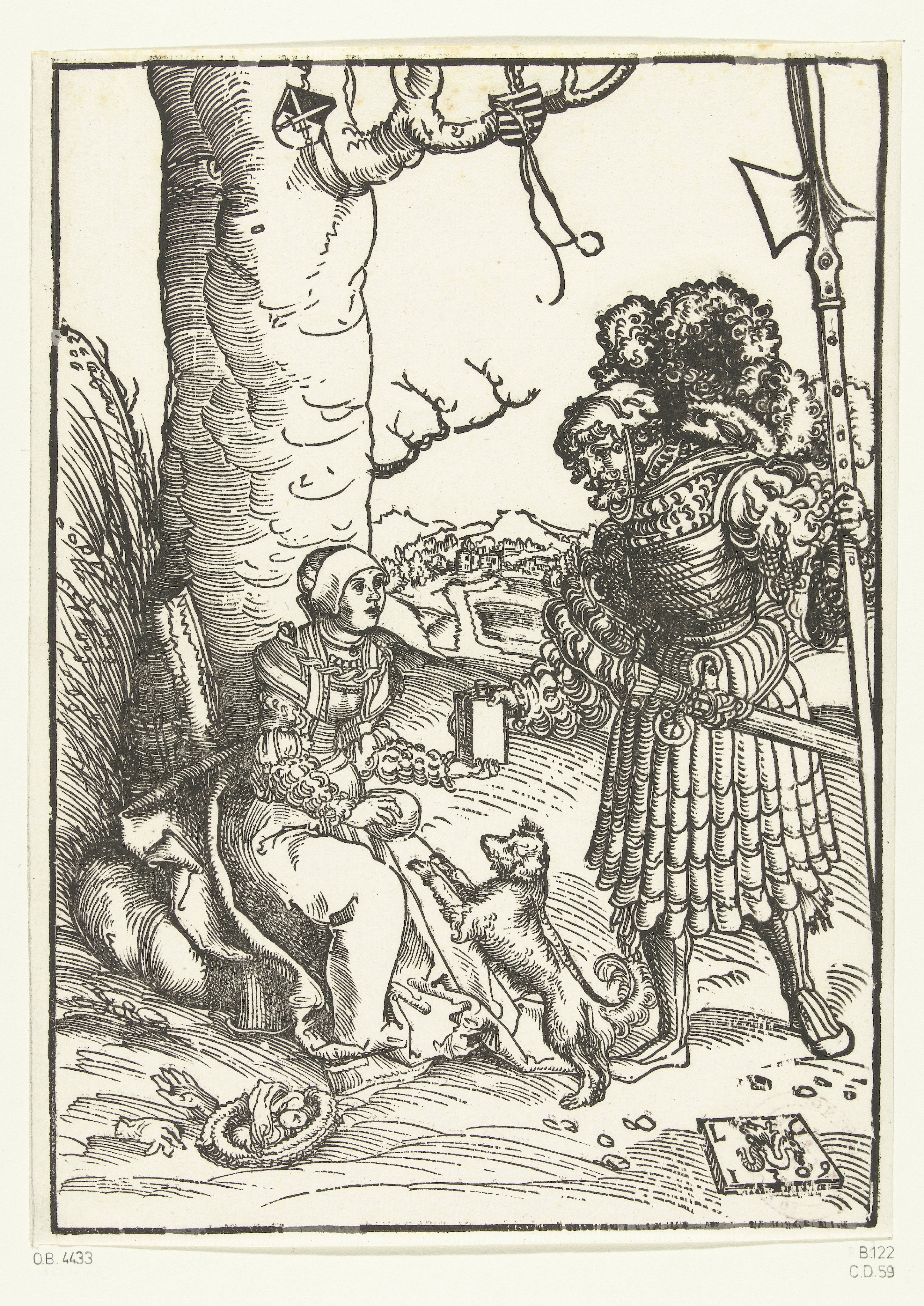 Abigaïl geeft David voedsel in de woestijn
