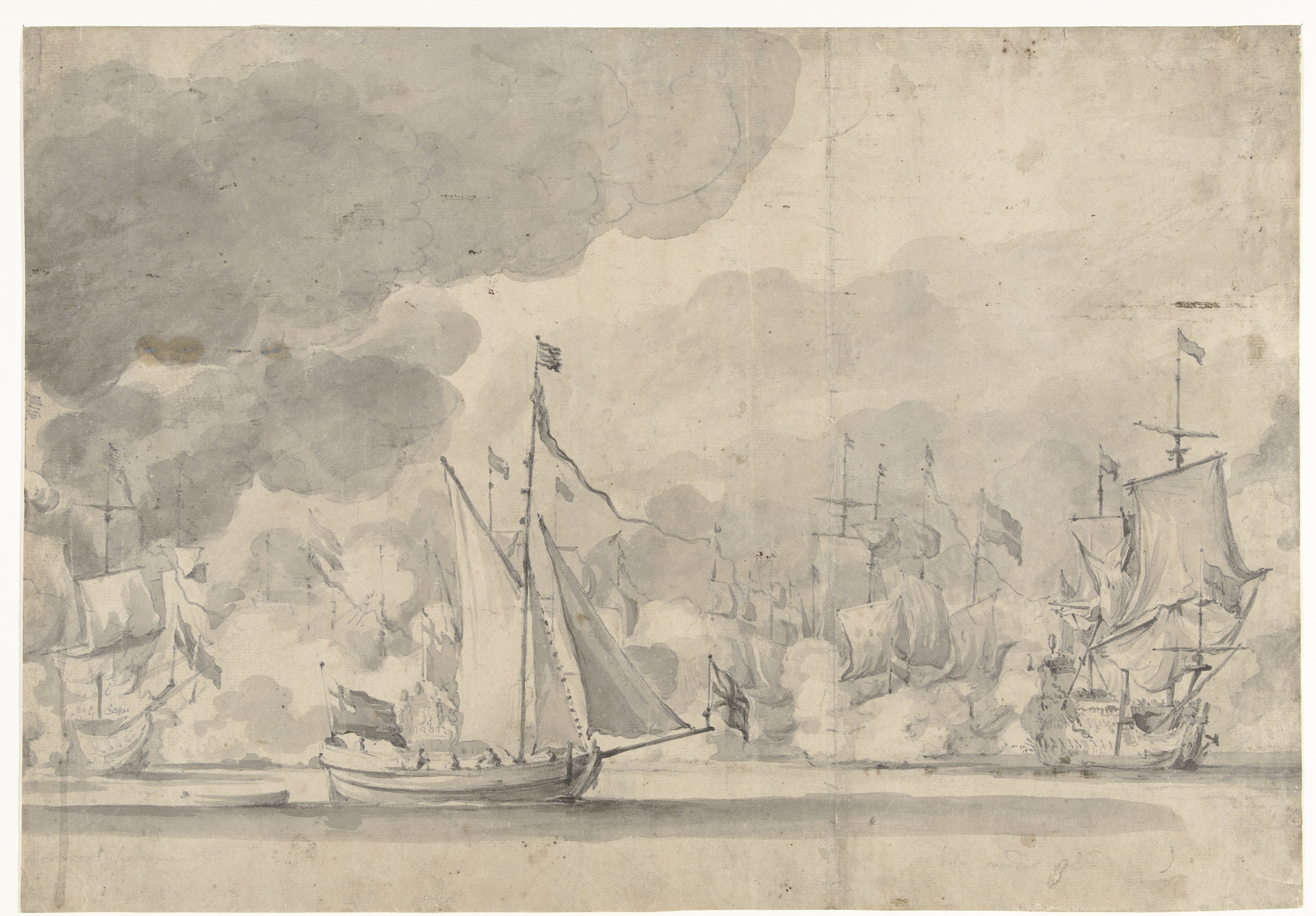 Zeeslag bij Lowestoft op 13 Juni 1665