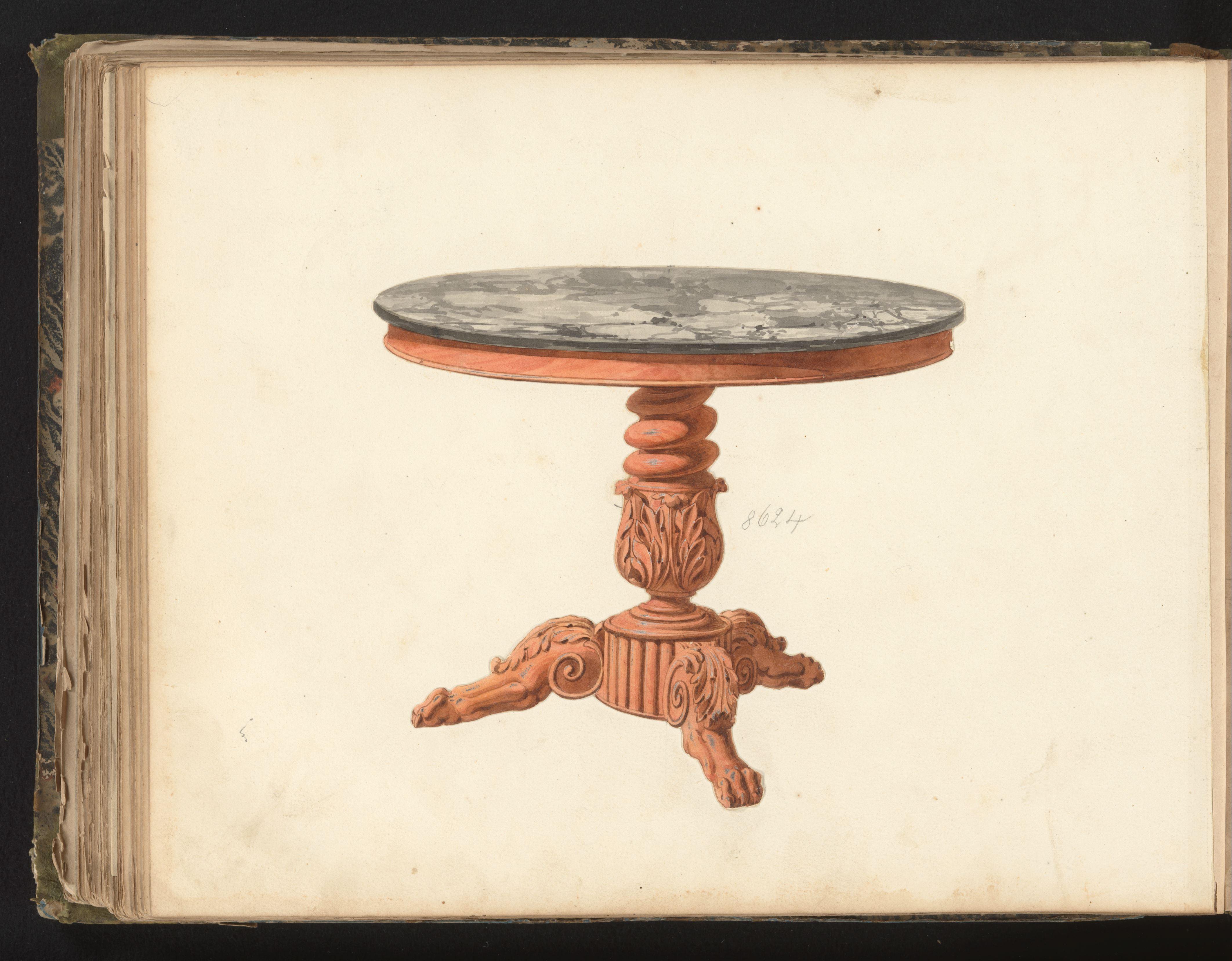 Ontwerp voor een tafel