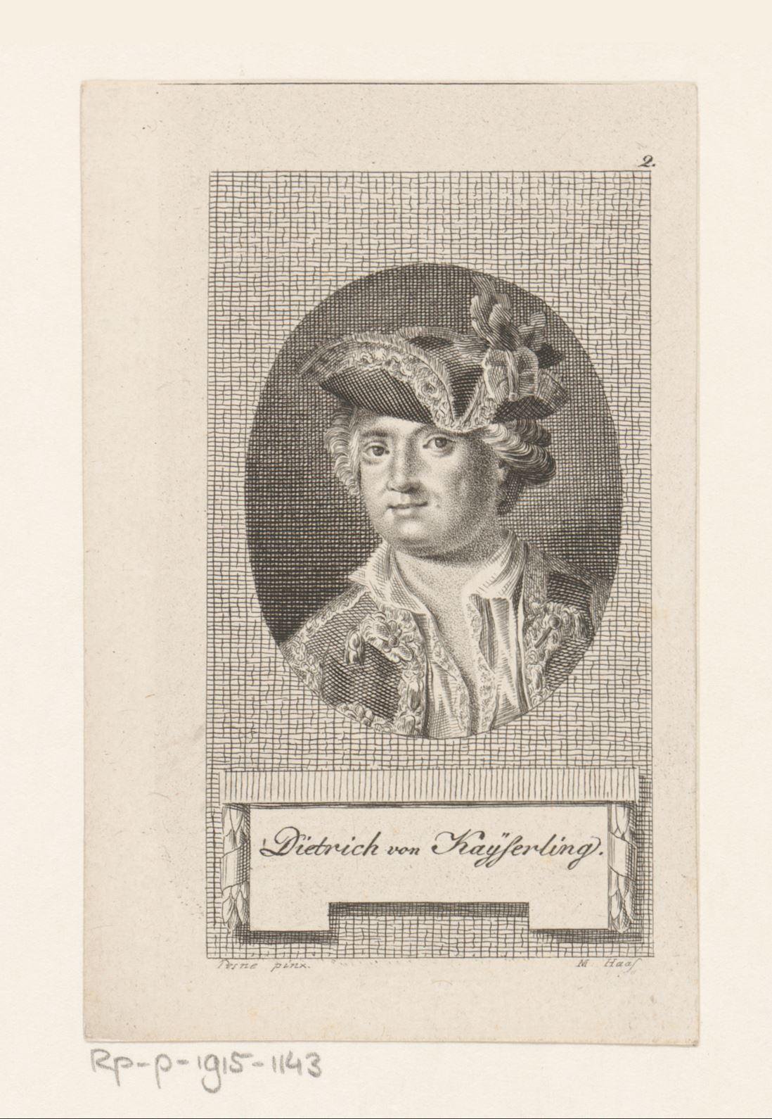 Portret van Dietrich von Keyserling