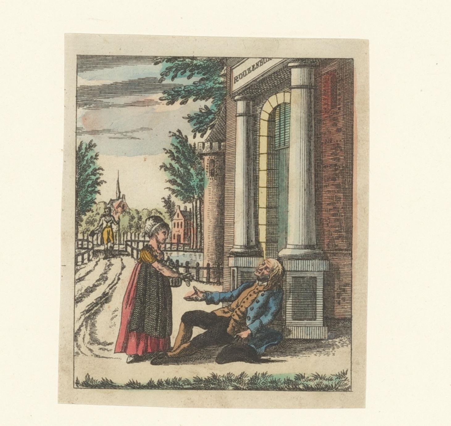 Vrouw geef een man geld