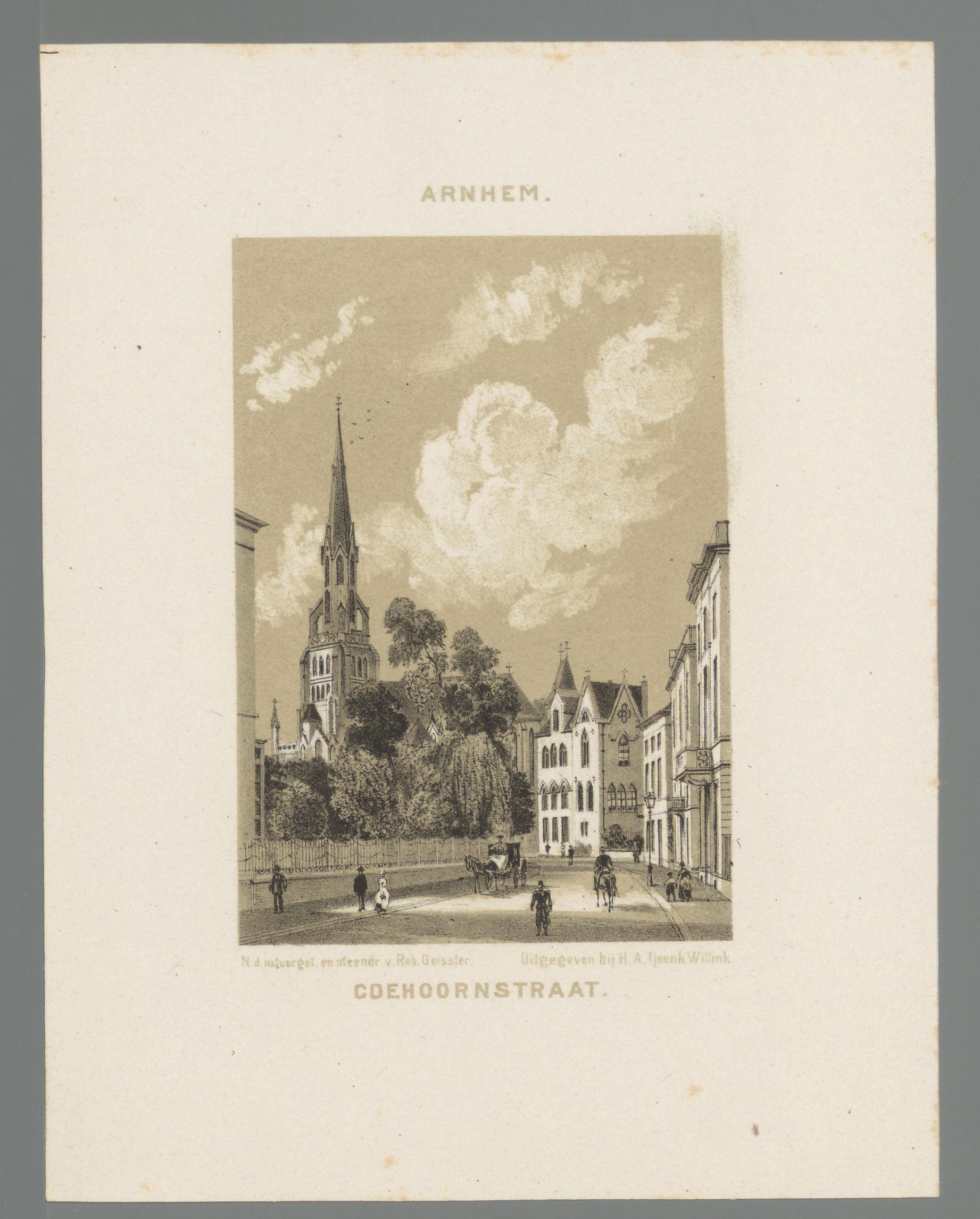 Gezicht op de Coehoornstraat te Arnhem