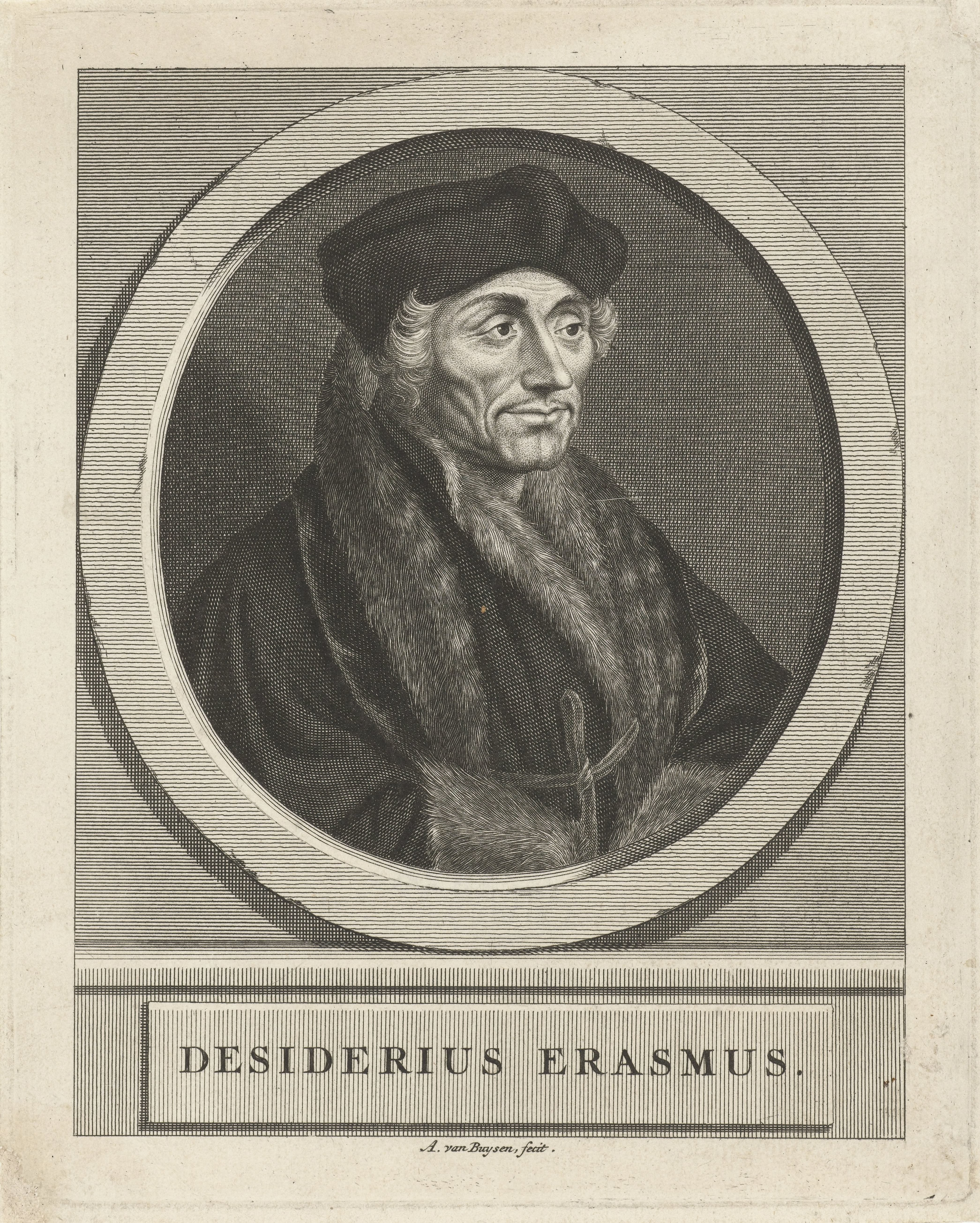 Portret van Erasmus van Rotterdam