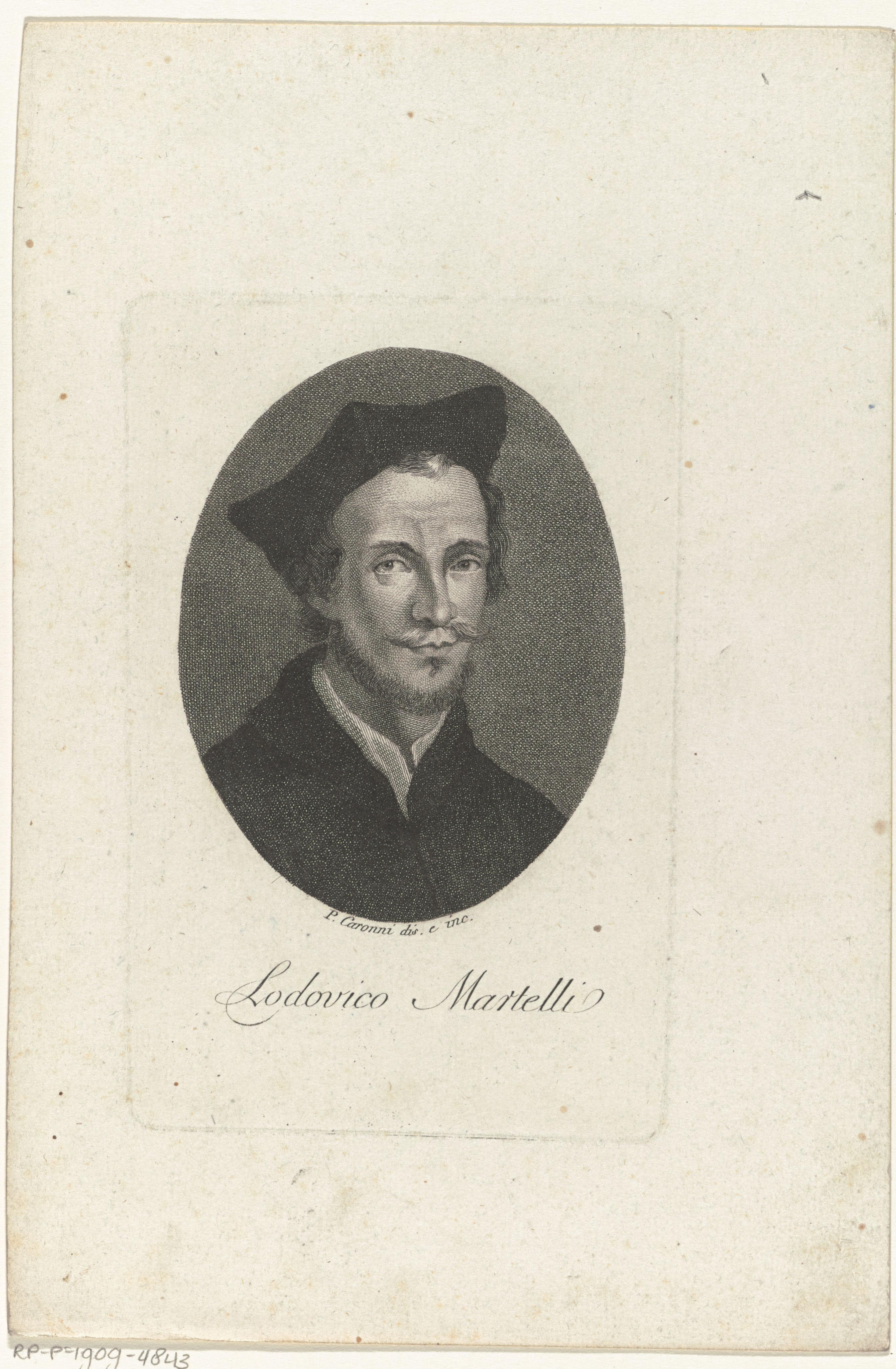Portret van Lodovico Martelli
