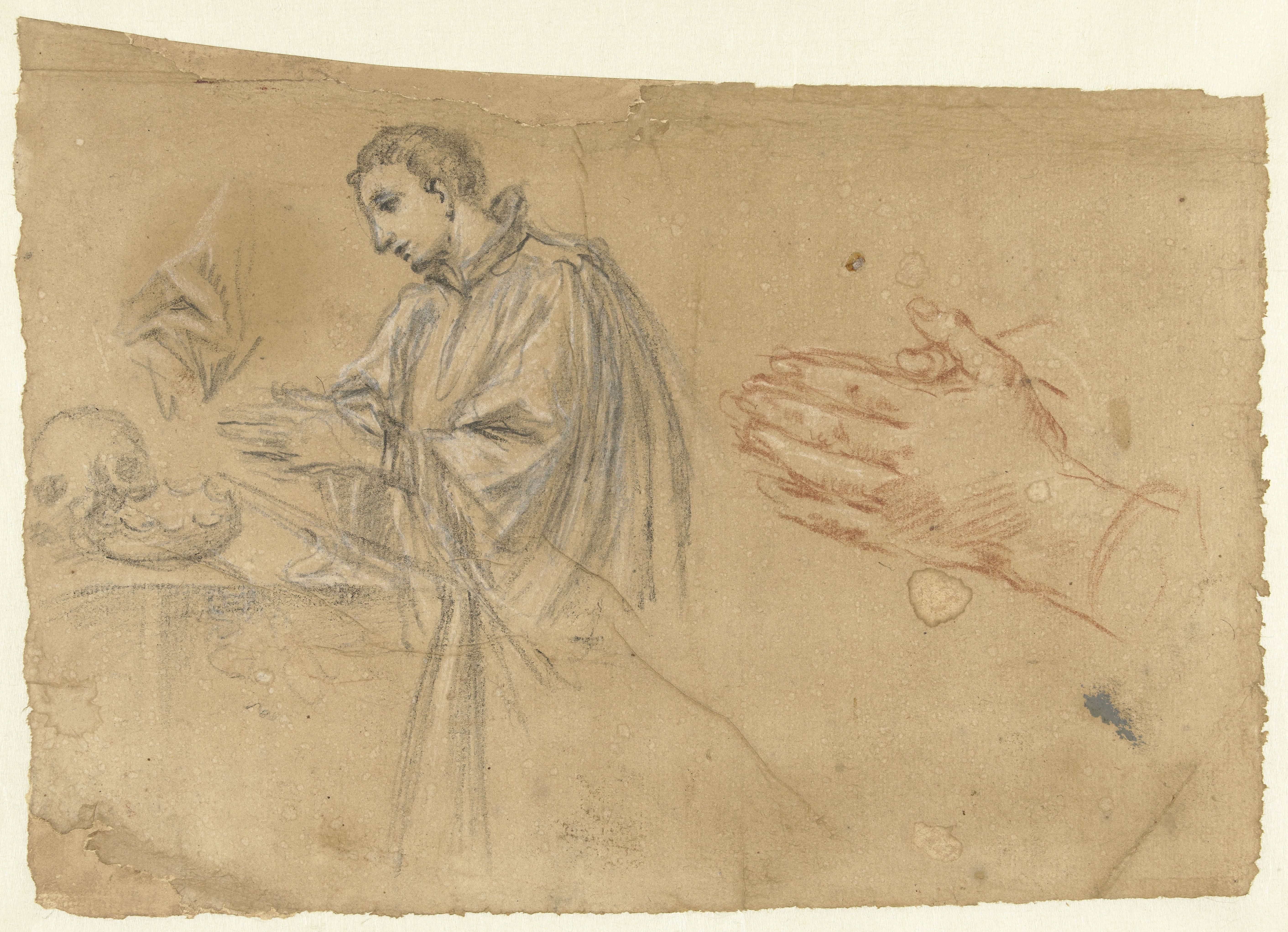 De heilige Aloysius van Gonzaga in gebed