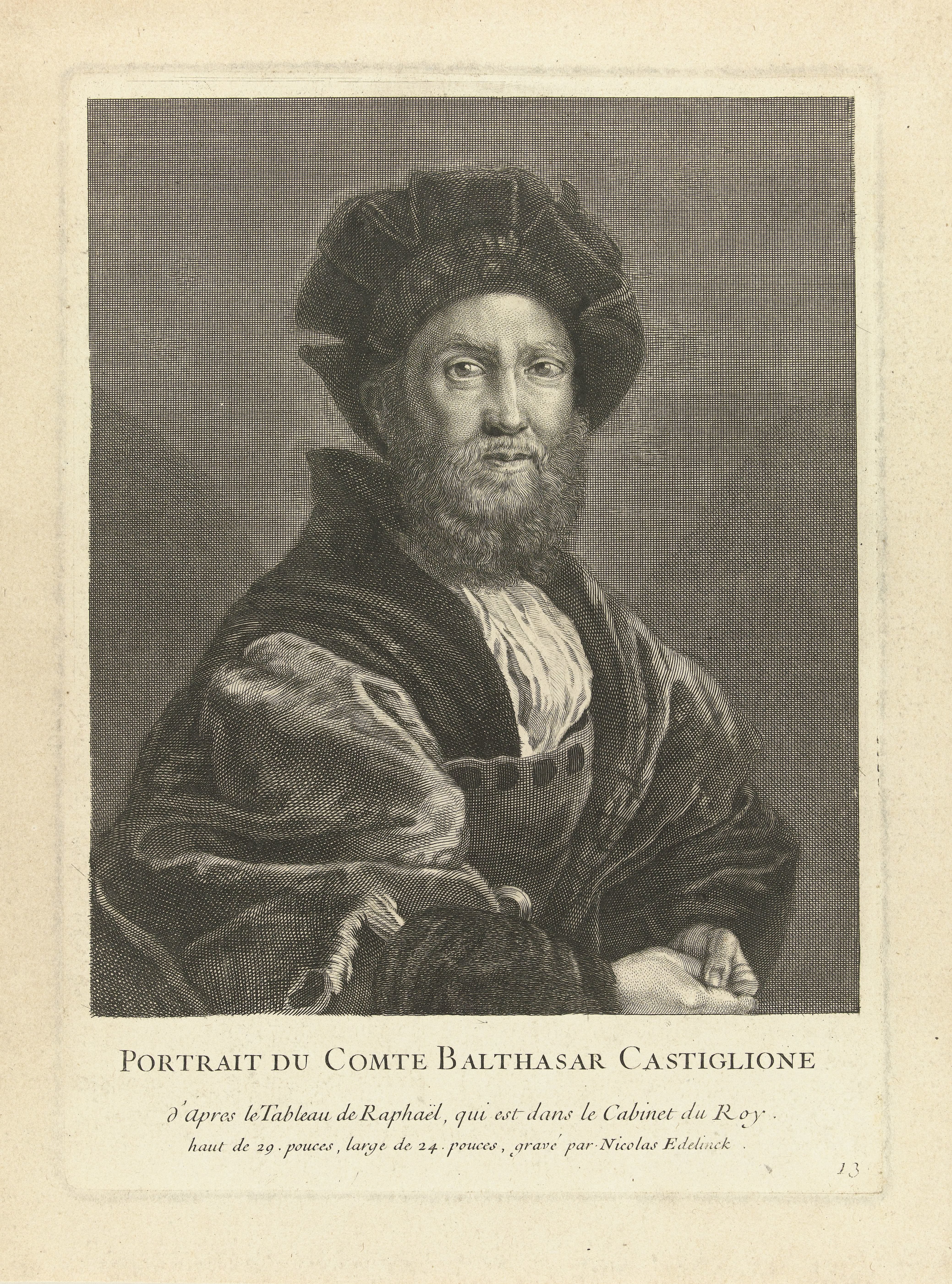 Portret van Baldassare Castiglione