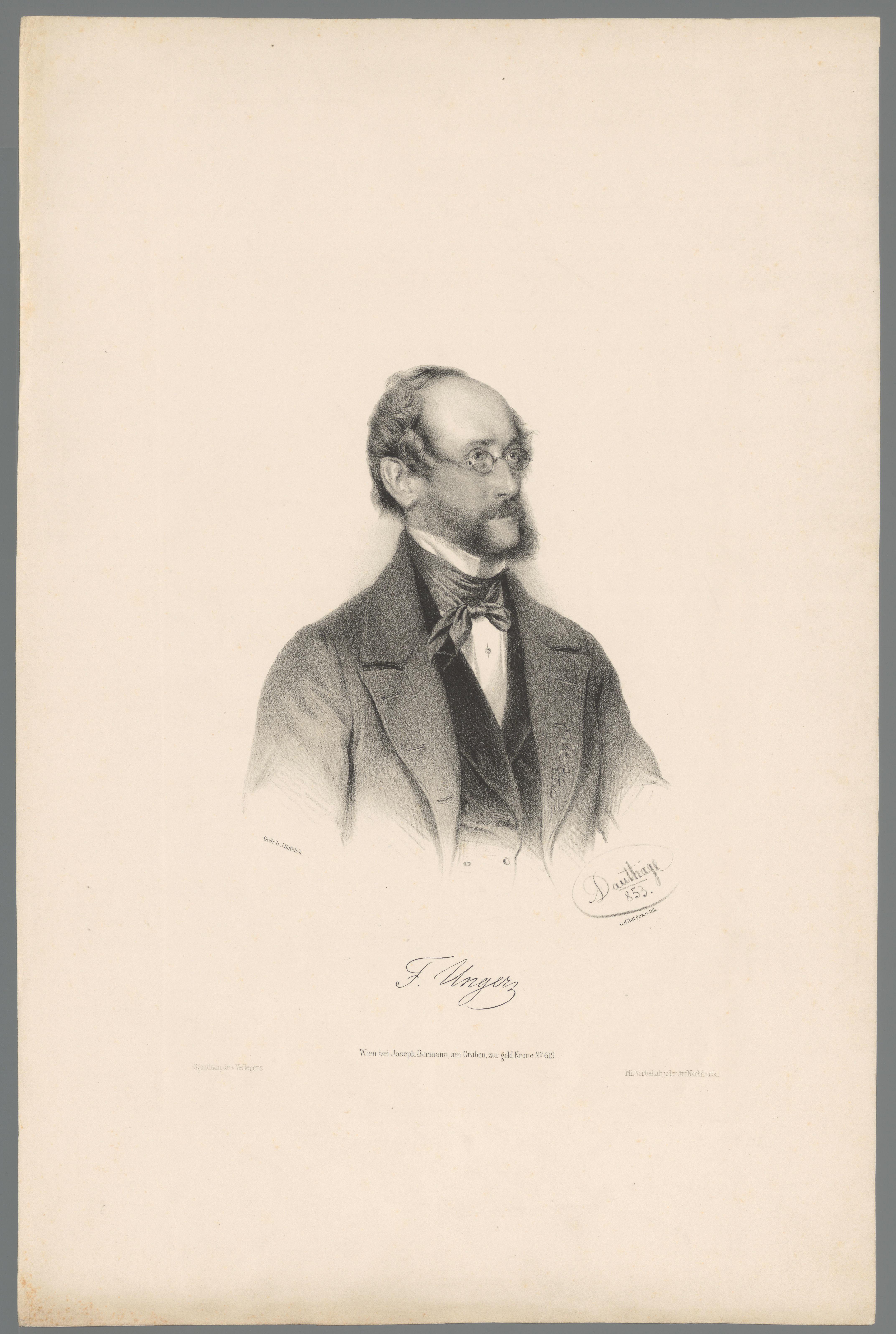 Portret van F. Unger